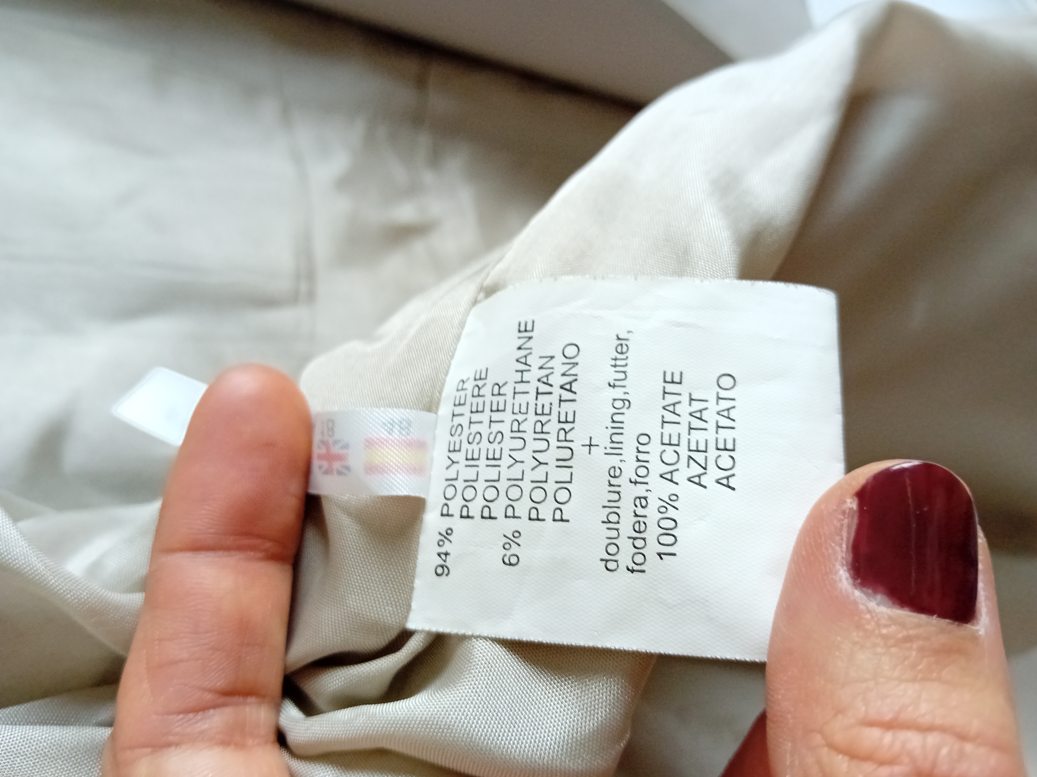 Blazer Devernois beige clair coupe classique xxxl 46  - Vue 5 - 