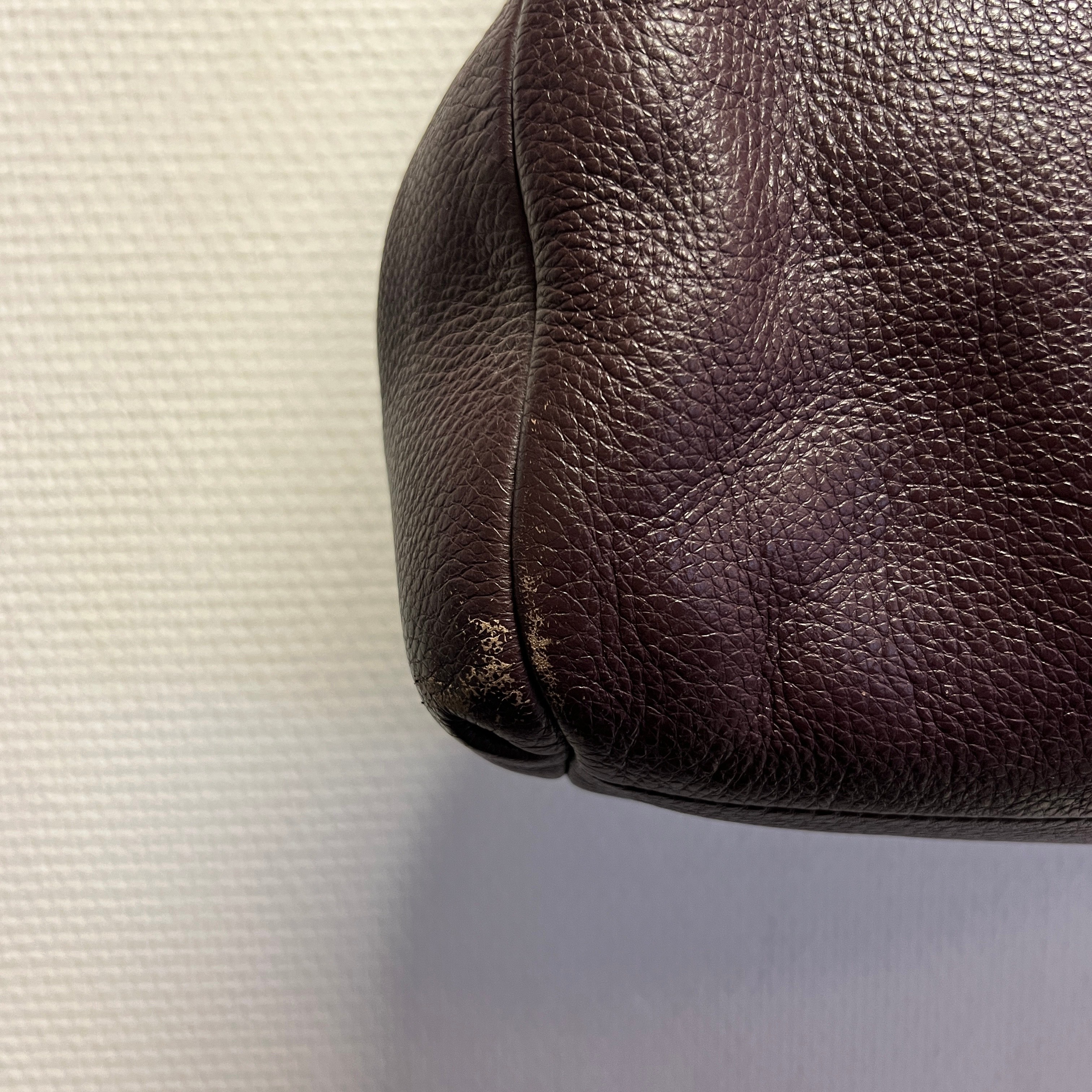 Coach - Sac à main vintage - Cuir violet  - Vue 5 - 