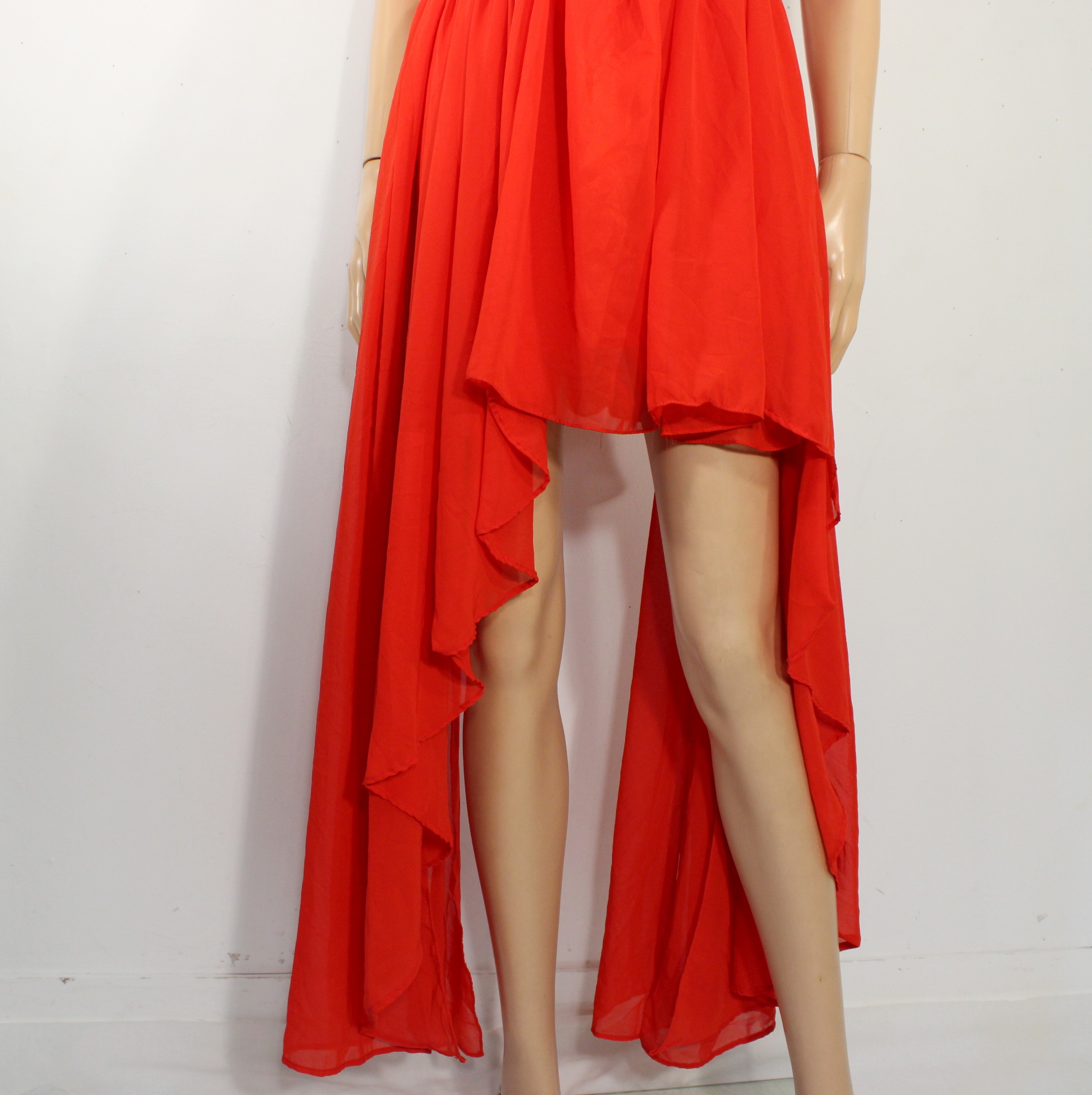Robe Soirée & Sac à Main Rouge Taille Estimée 34 - Photo 6