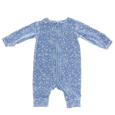 Pyjama bleu imprimé - Bébé - The Little White Compagny - Taille 3 mois - Photo 0