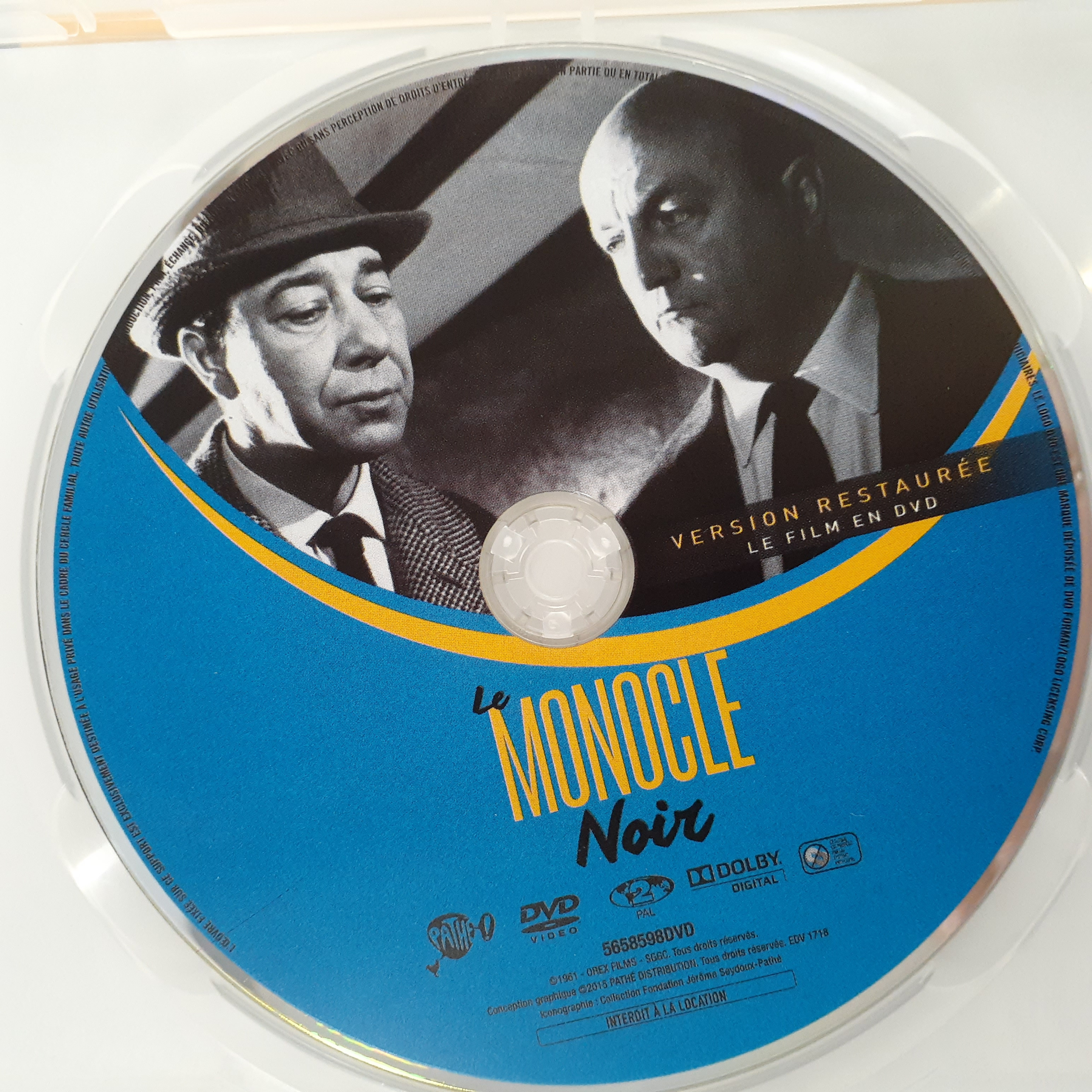 Voir photo 5 de Lot de 2 DVD Le Monocle noir + L'Œil du Monocle – Paul Meurisse - Georges Lautner Lot de 2 DVD Le Monocle noir + L'Œil du Monocle – Paul Meurisse - Georges Lautner Très bon état - Vue 5 -