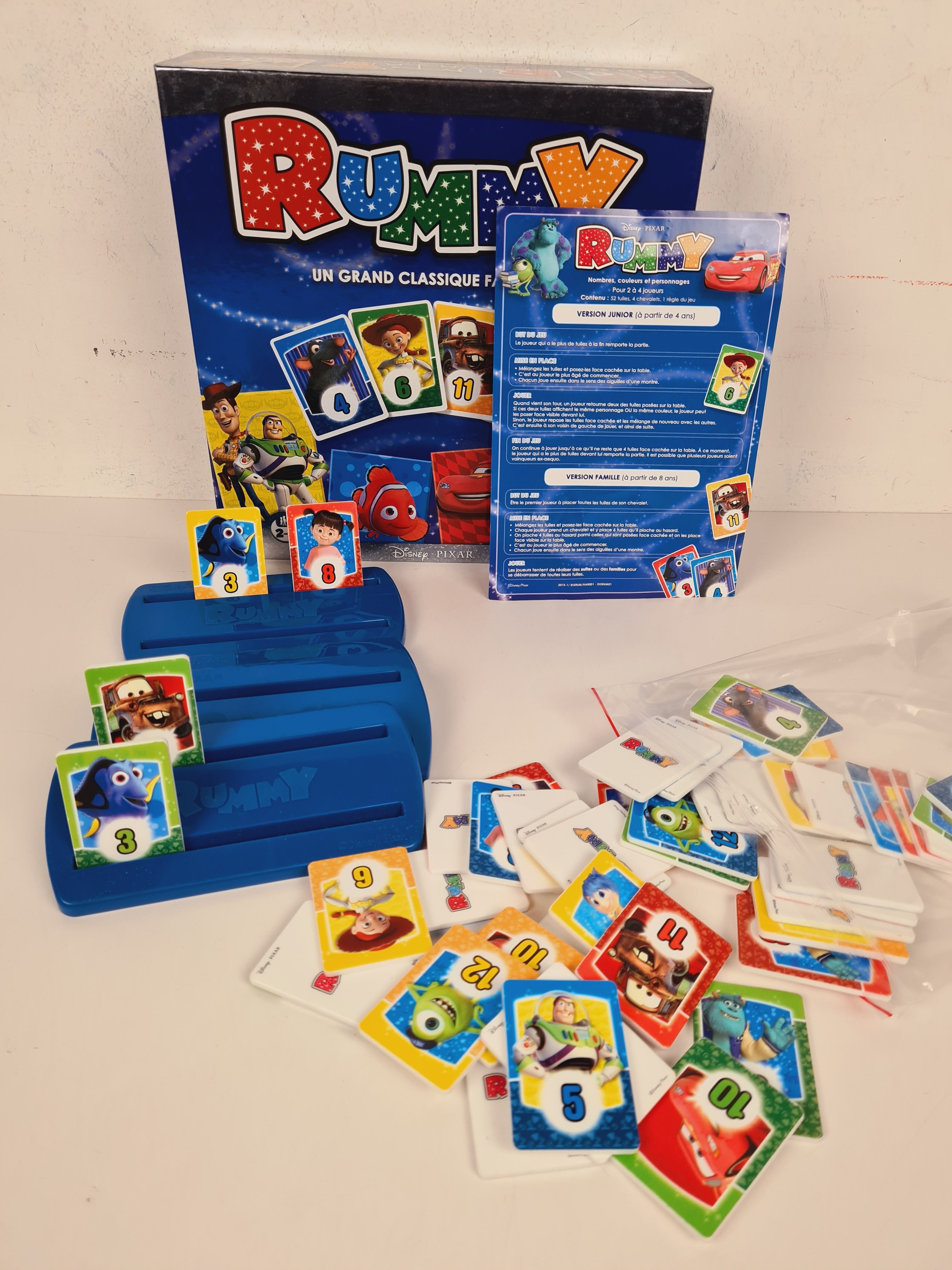 Jeu de cartes - Rummy - Disney Pixar - Dès 4 ans Bon état - Vue 3 - 