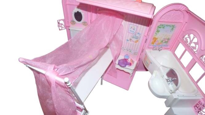 Valise Chambre de Barbie - Mattel 1995 - jouets rétro jeux de société