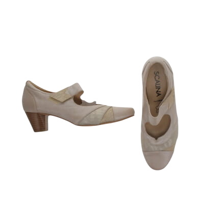 Chaussures beiges à talons 6 cm - Femme - Scalina - Pointure 37 - Photo 0