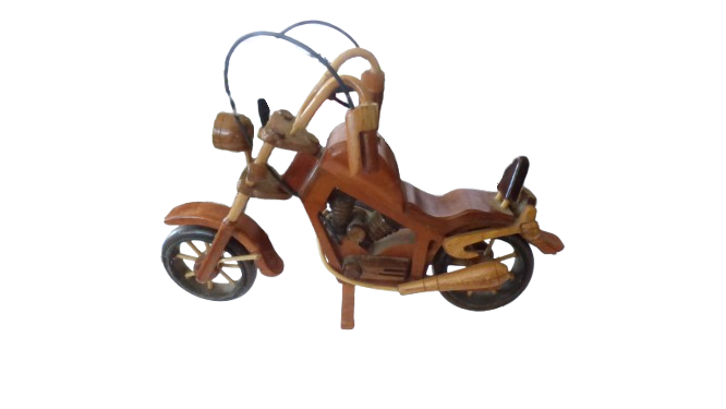 Harley Davidson décorative en bois - Photo 2