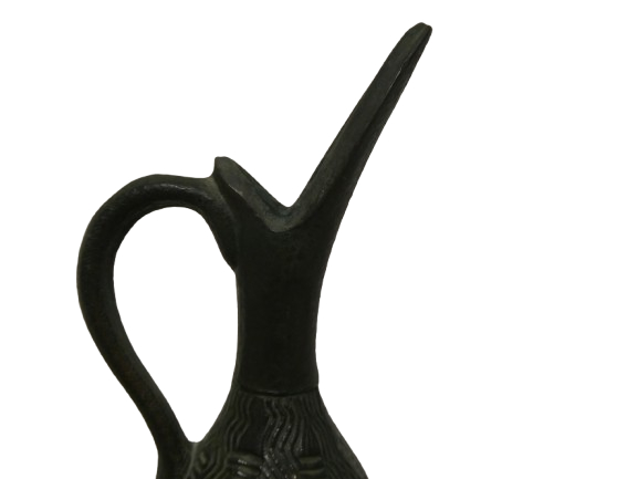 Vase soliflore en terre cuite vert argile - Photo 2