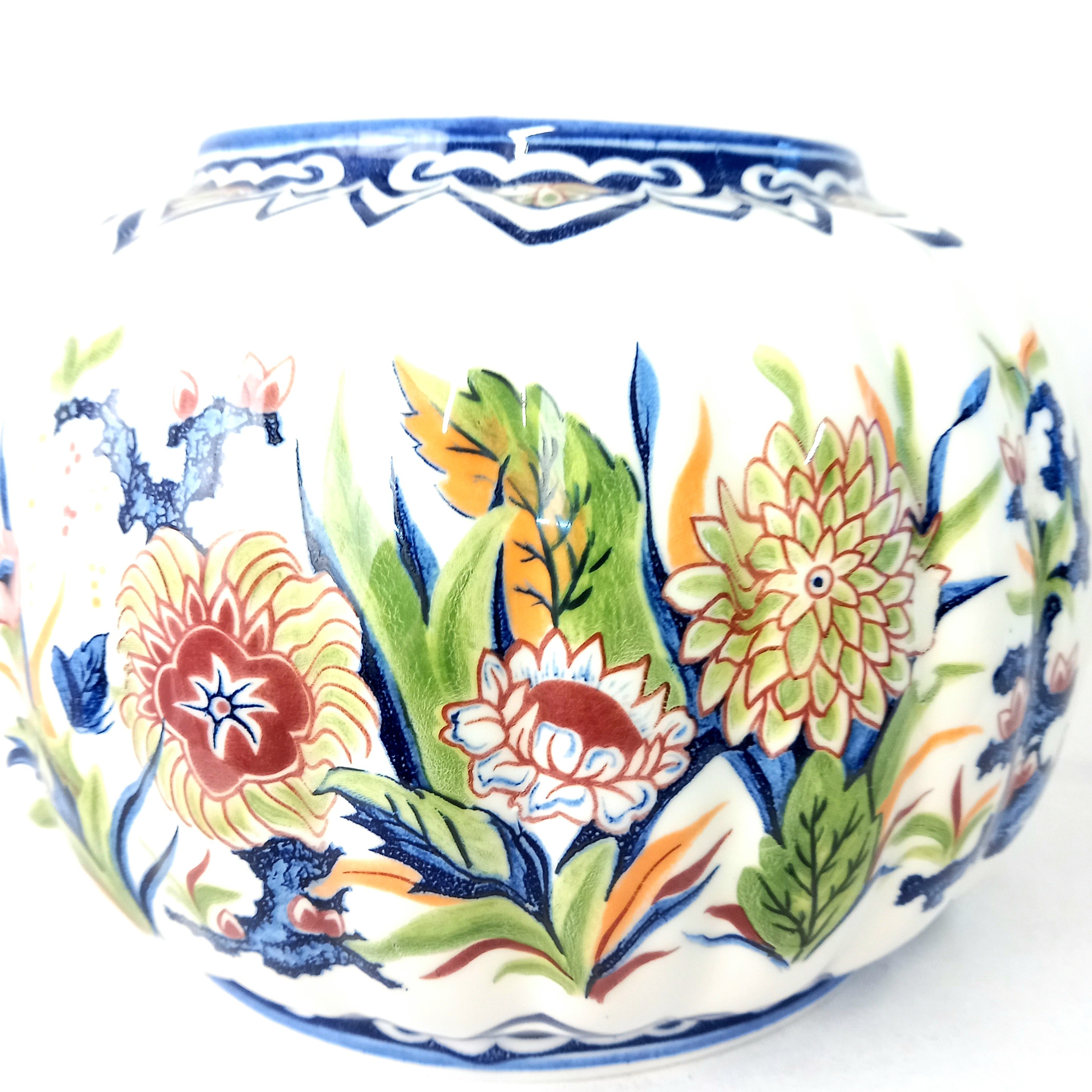 Voir photo 4 de Grande potiche en céramique, avec couvercle, signée Remy Floréal Grande potiche en céramique, avec couvercle, signée Remy Floréal Très bon état - Vue 4 -