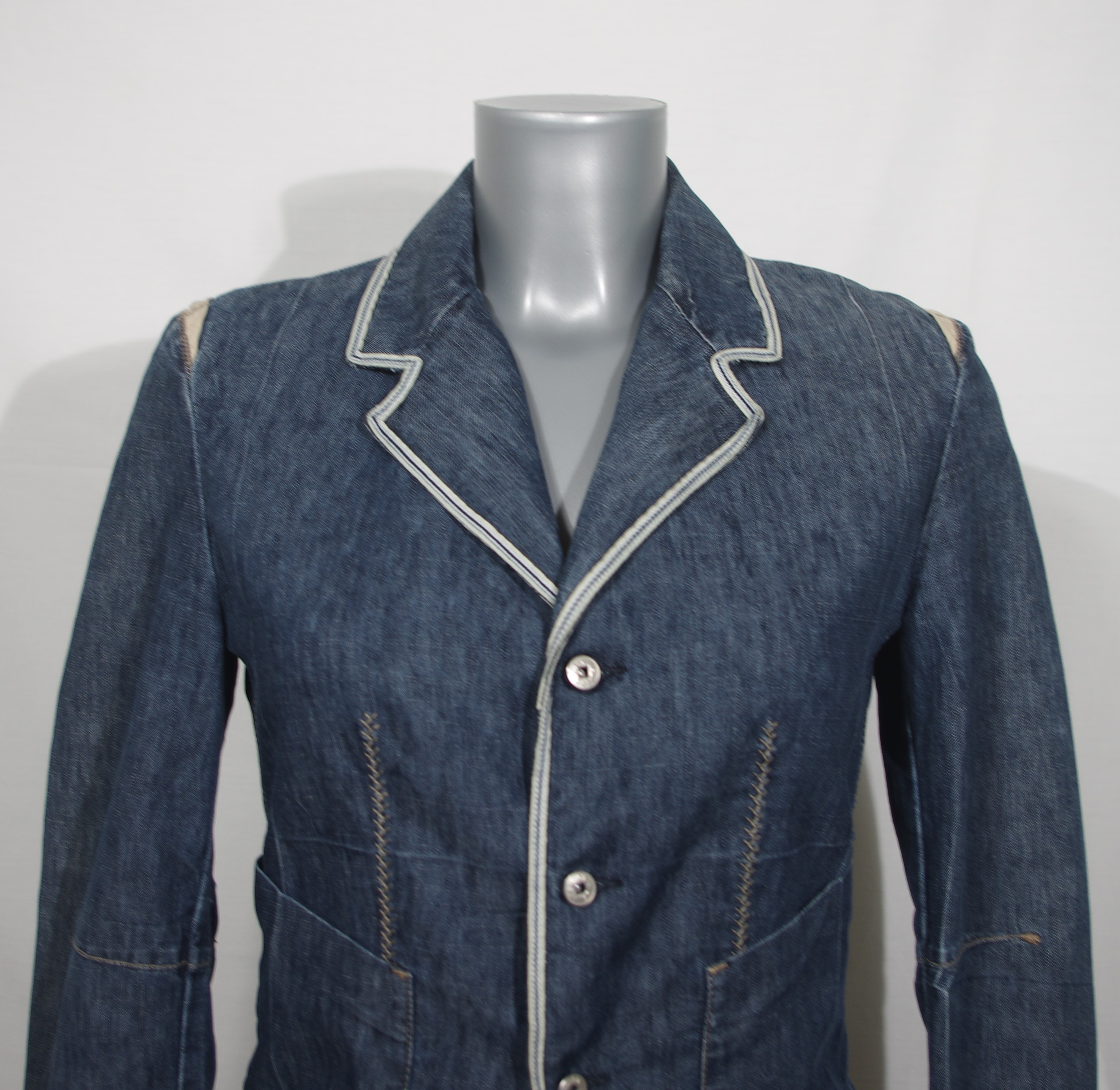 Marithé & François Girbaud - Veste tailleur jeans - 34 - Photo 3