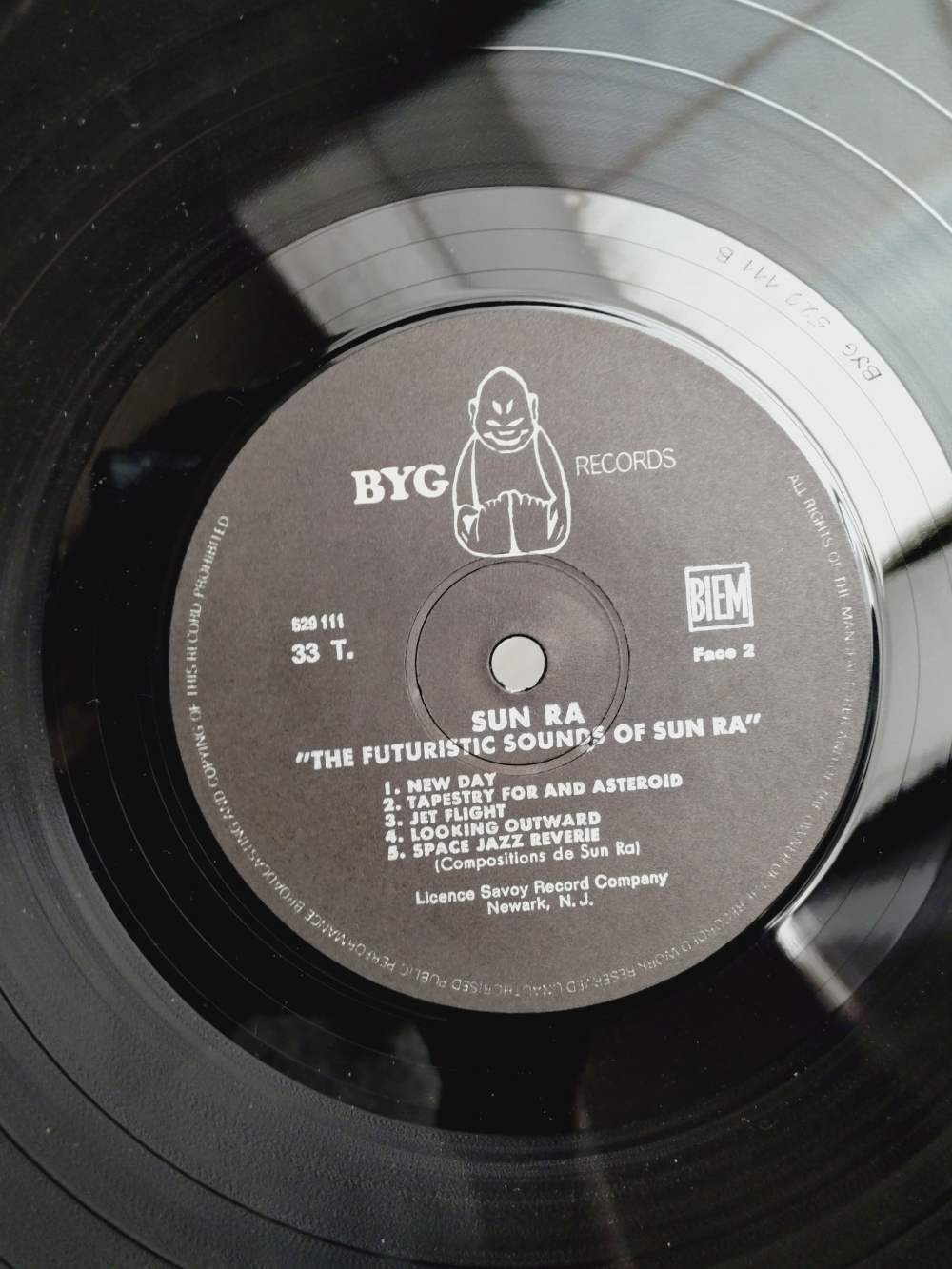 Vinyle 33 tours Sun Ra-The futuristic Sounds of Sun Ra-BYG records,1969. Rare.  - Vue 10 - 