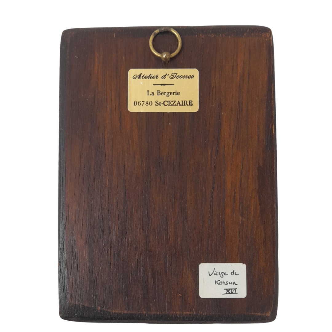 Icône Religieuse sur Bois – Vierge de Korsoun - Atelier d'Icônes de Saint-Cézaire Bon état - Vue 2 - 