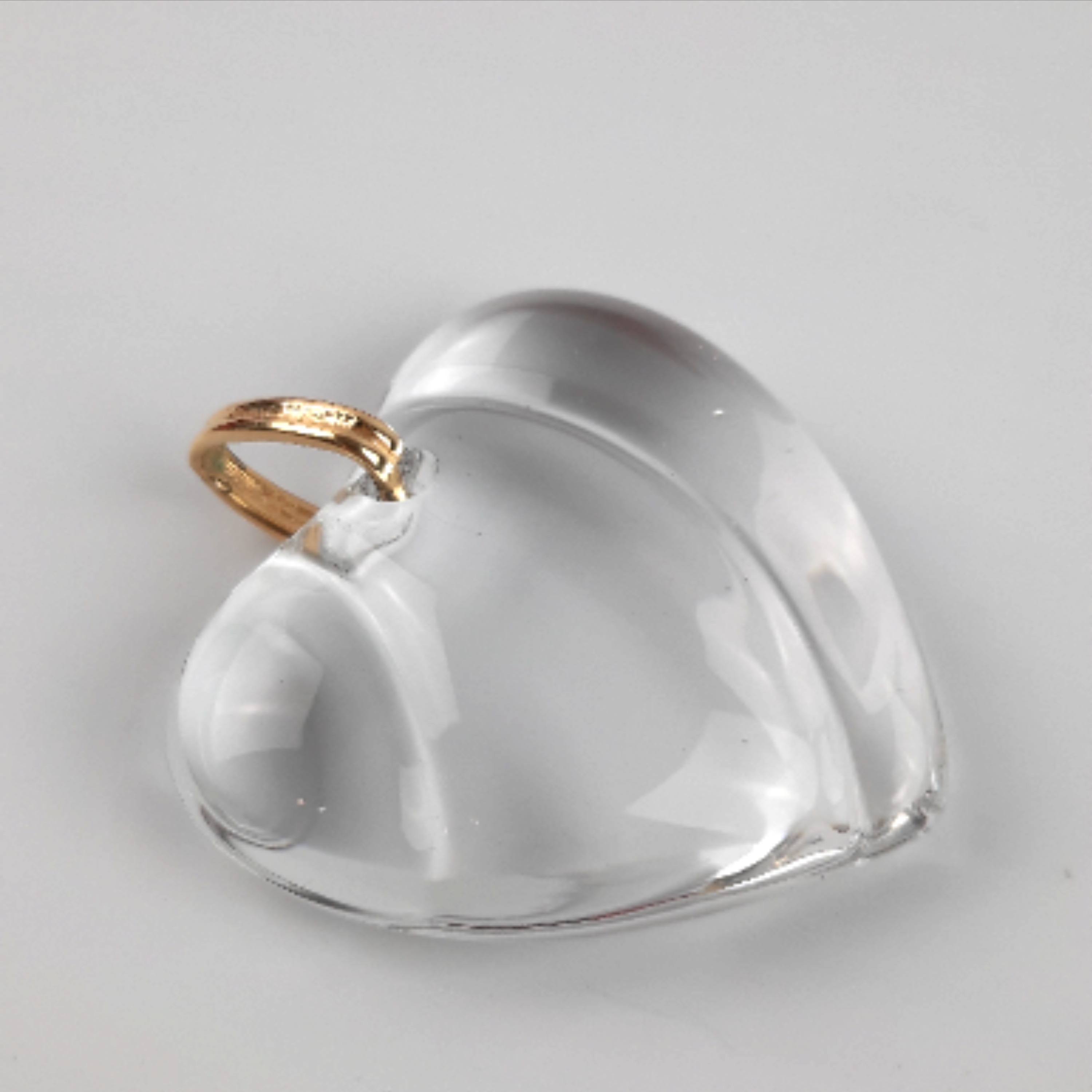 Pendentif Cœur+ pochette de Baccarat - Bon état - Photo 3