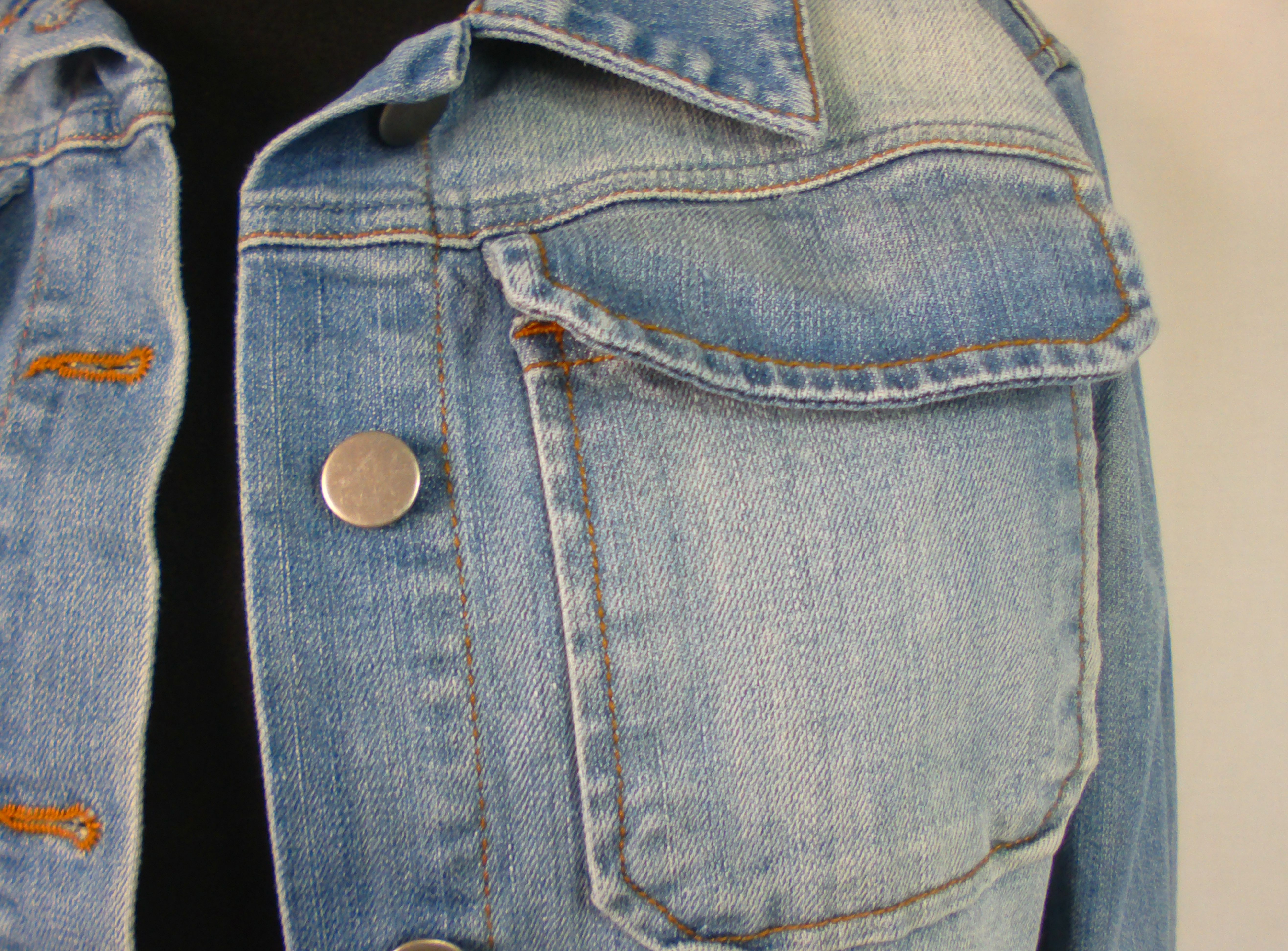 Veste KOOKAÏ, jean bleu, 99% coton, taille 38 Très bon état - Vue 2 - 
