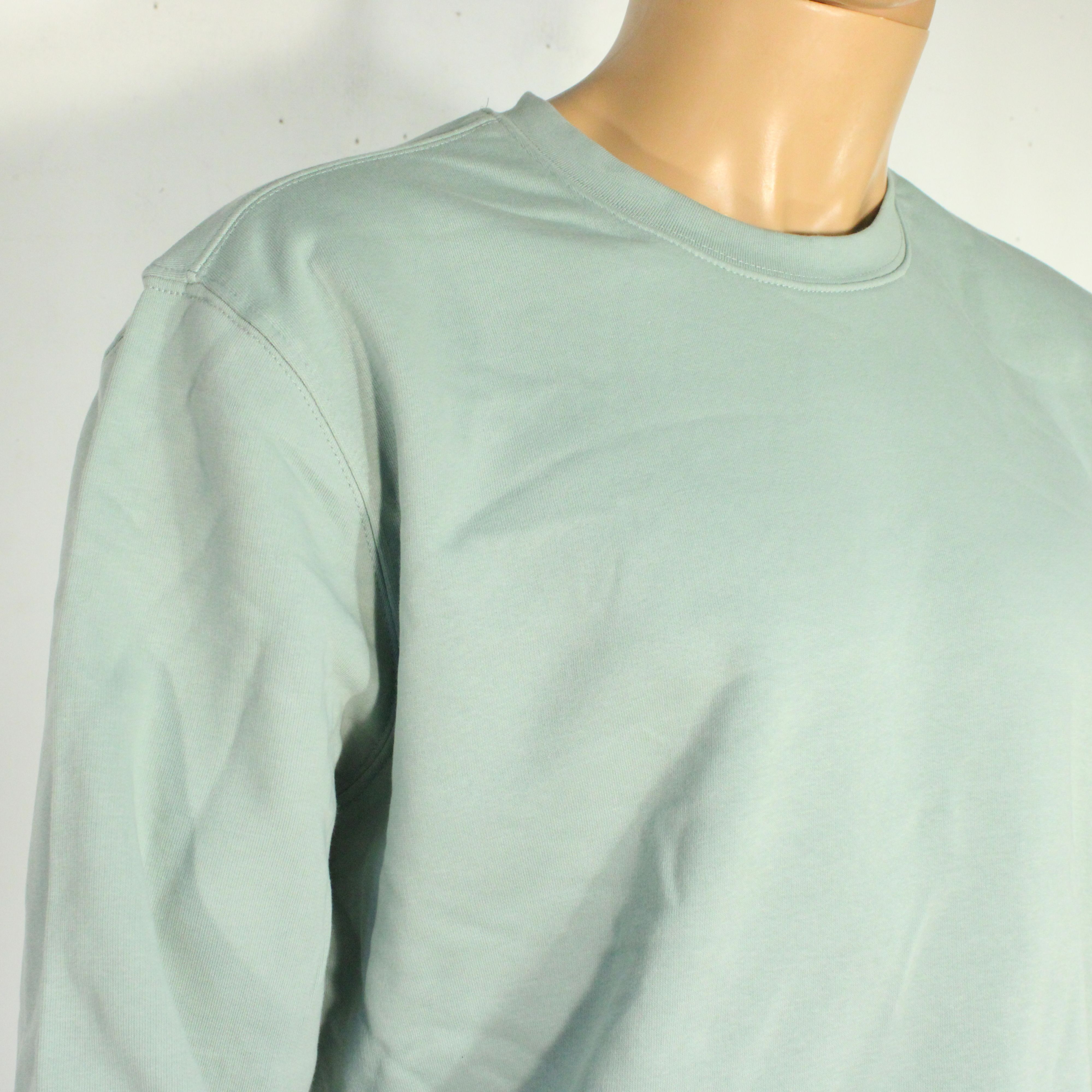 Sweat Mixte Vert Amande Coton Bio Taille M - Photo 3