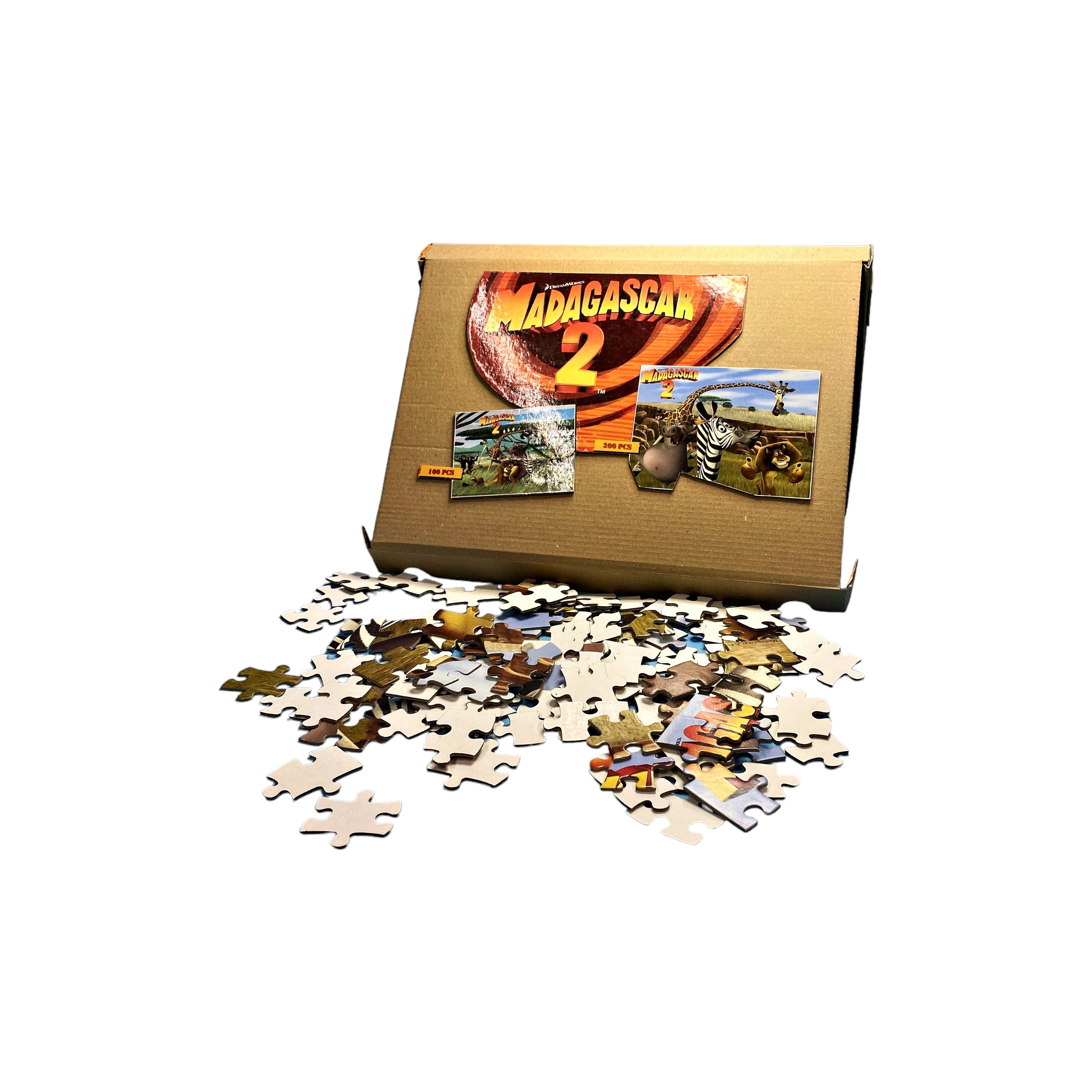 Puzzles évolutifs - Madagascar 2 - 100 et 200 pièces   - Vue 2 - 