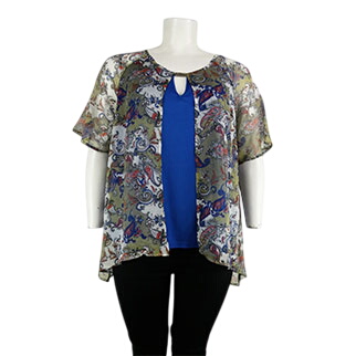 Blouse imprime cachemire - taille 48 - mre - Modalova