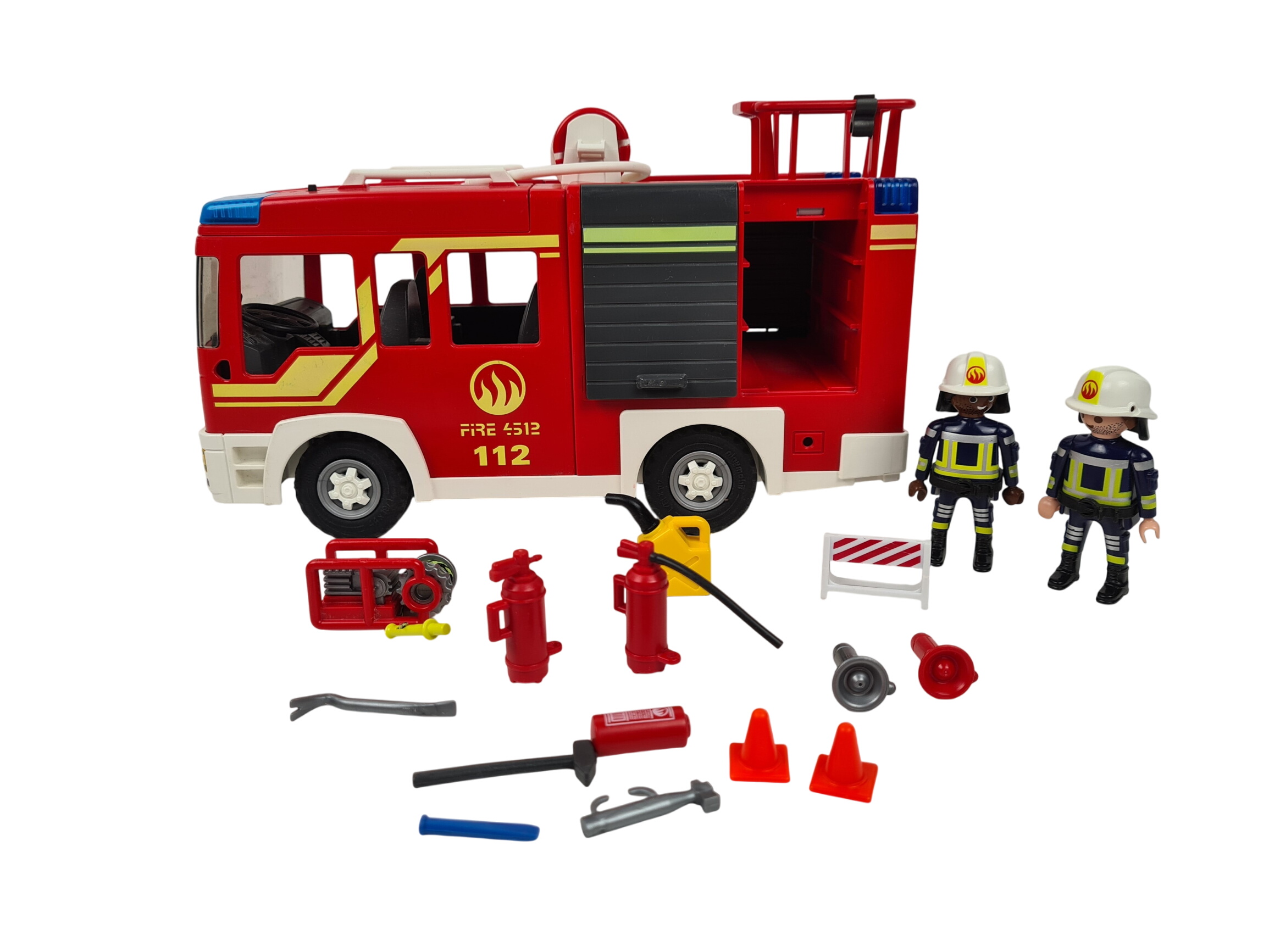 Playmobil - City Action N° 5363 - Camion de pompiers - Incomplet - 26 cm - Bon état sur Label Emmaüs