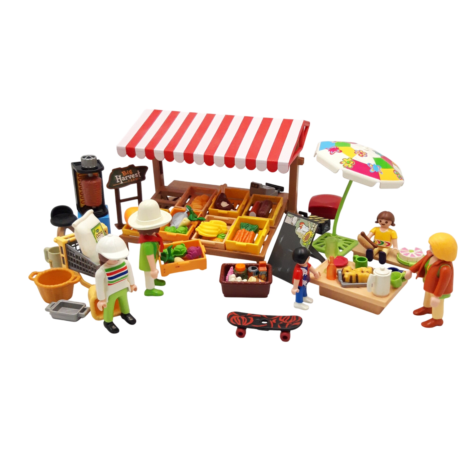 Playmobil référence 6121, 'Marchand avec stand de légumes' 64 pièces - Bon état sur Label Emmaüs