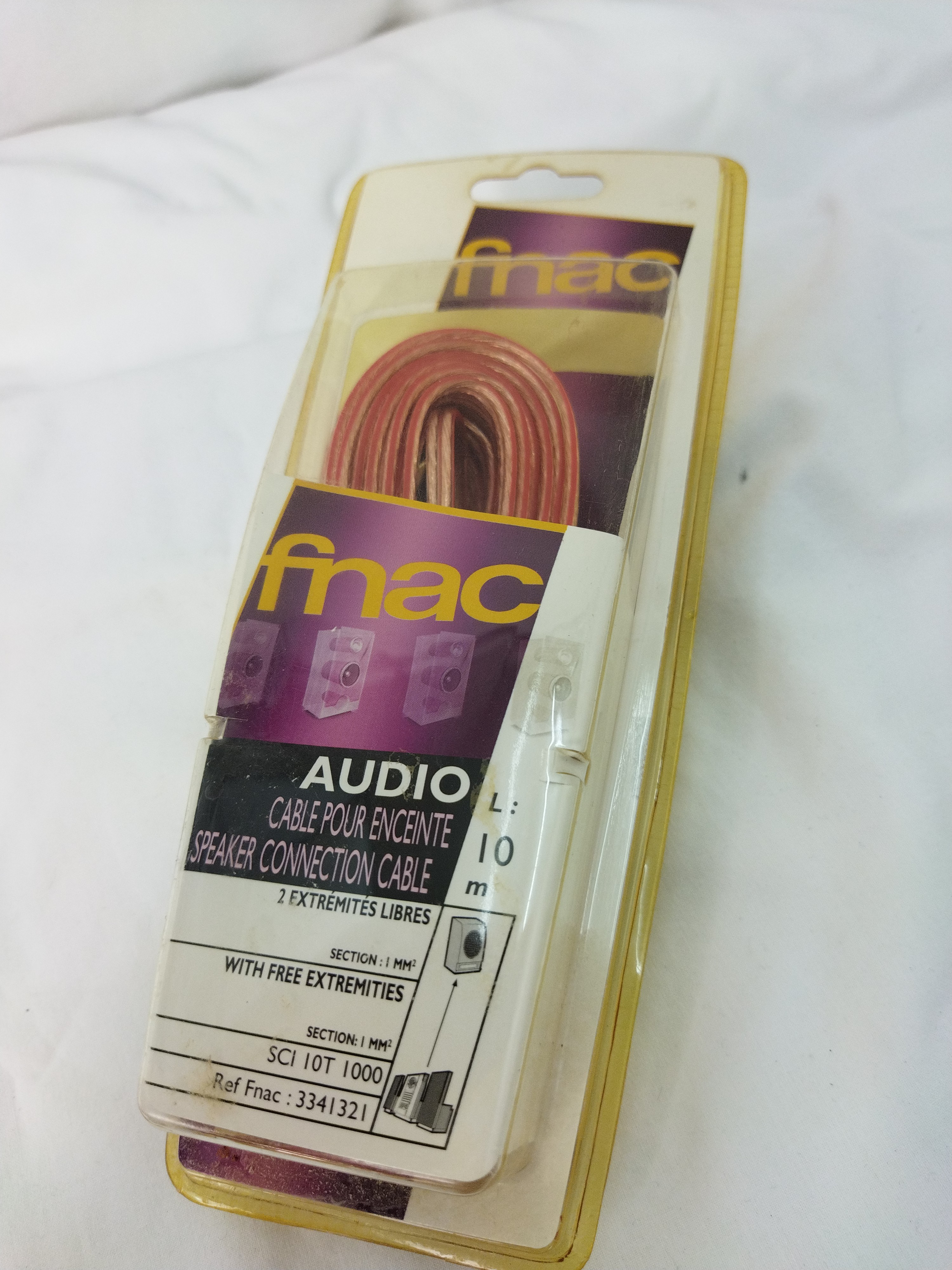 Câble audio pour enceintes 10 metres/Speaker connection cable Comme neuf - Vue 2 - 