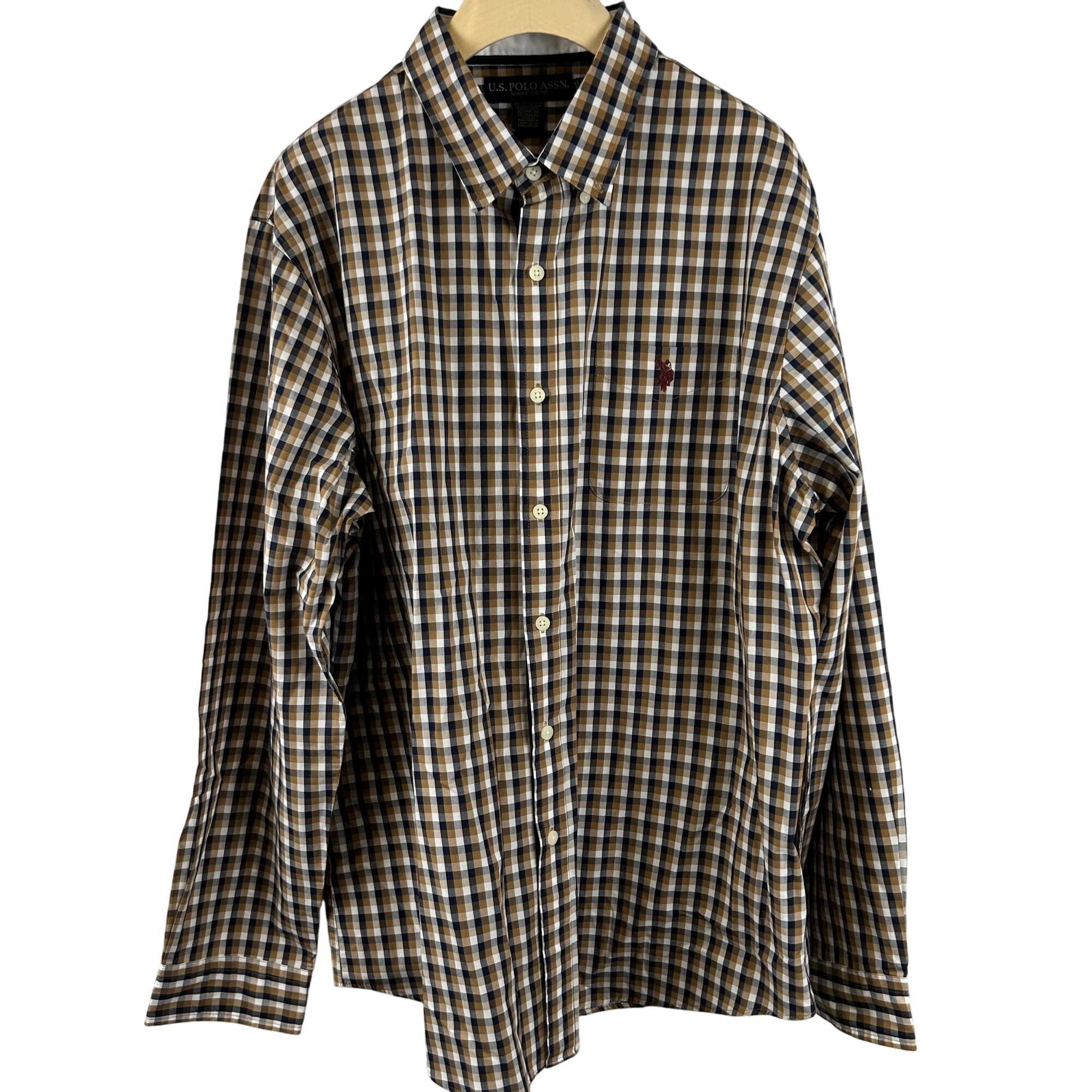 U.S. Polo ASSN - Chemise  carreaux multi couleur - Taille XL - Label Emmaus - Modalova