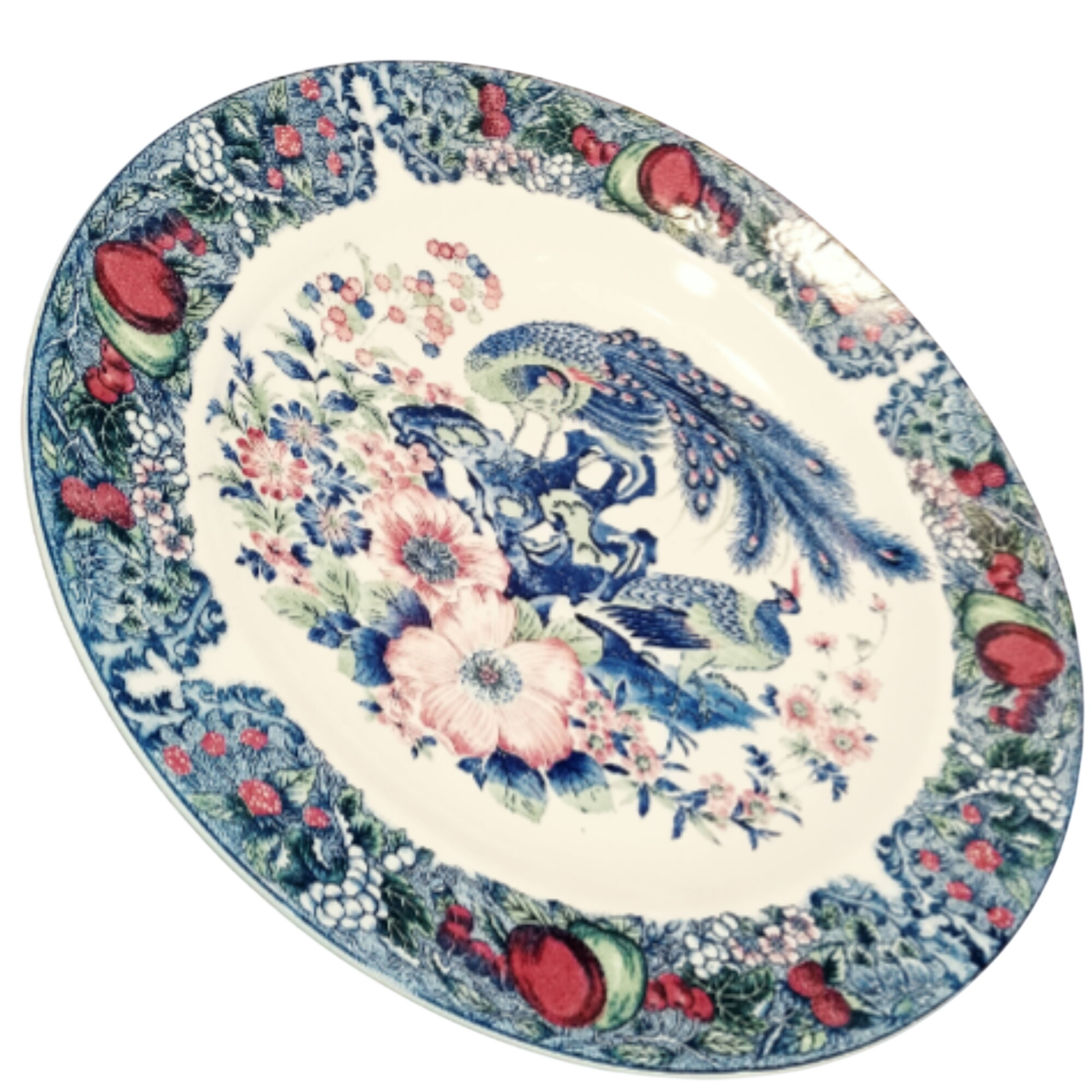 Grand plat rond - 42 cm de diamètre Très bon état -  reconditionné disponible sur Label Emmaüs