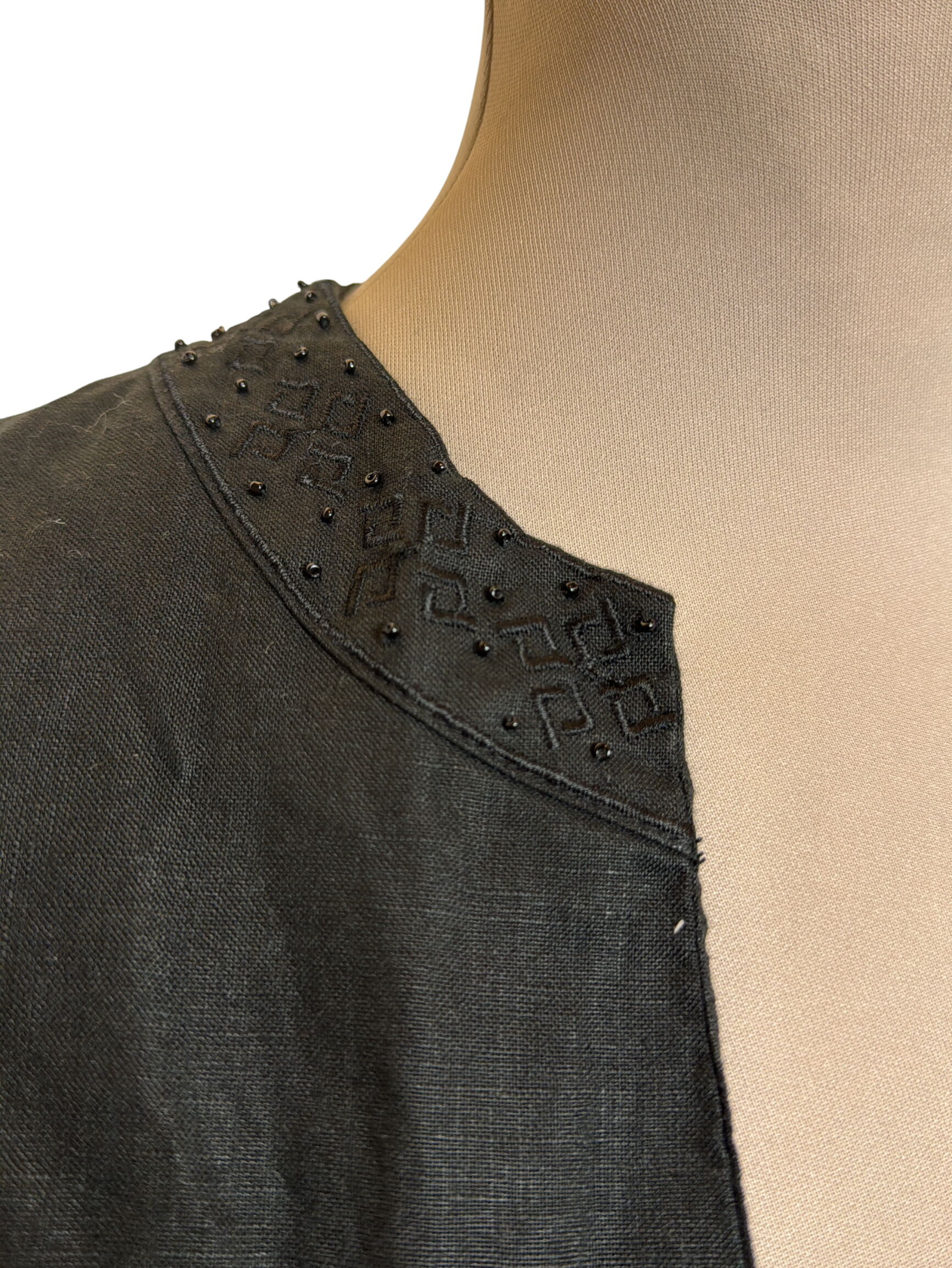 Boléro Etam Noir en Lin Brodé 🛒 - Photo 1