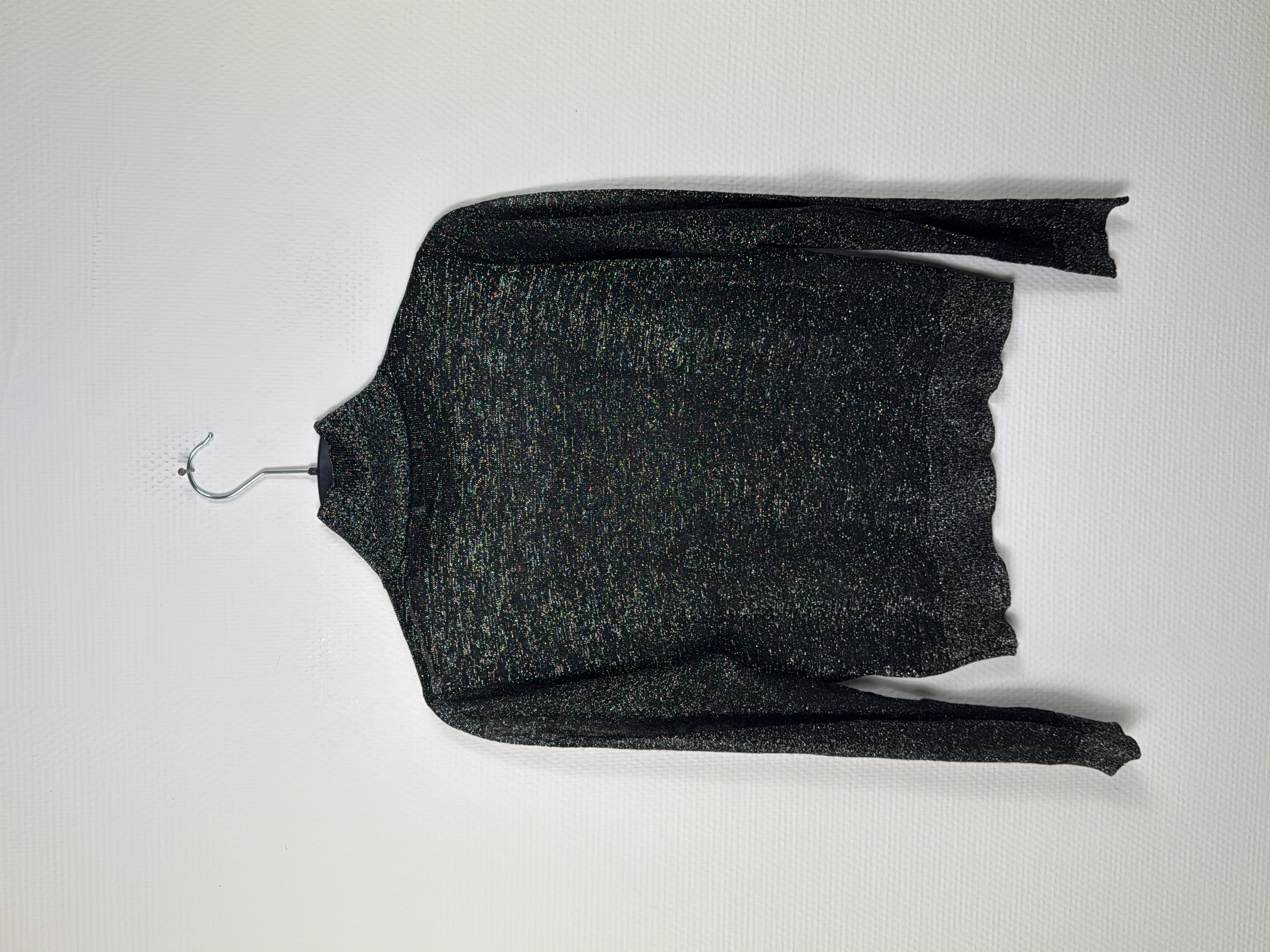 Pull noir brillant col montant Eleven paris M - Photo 3