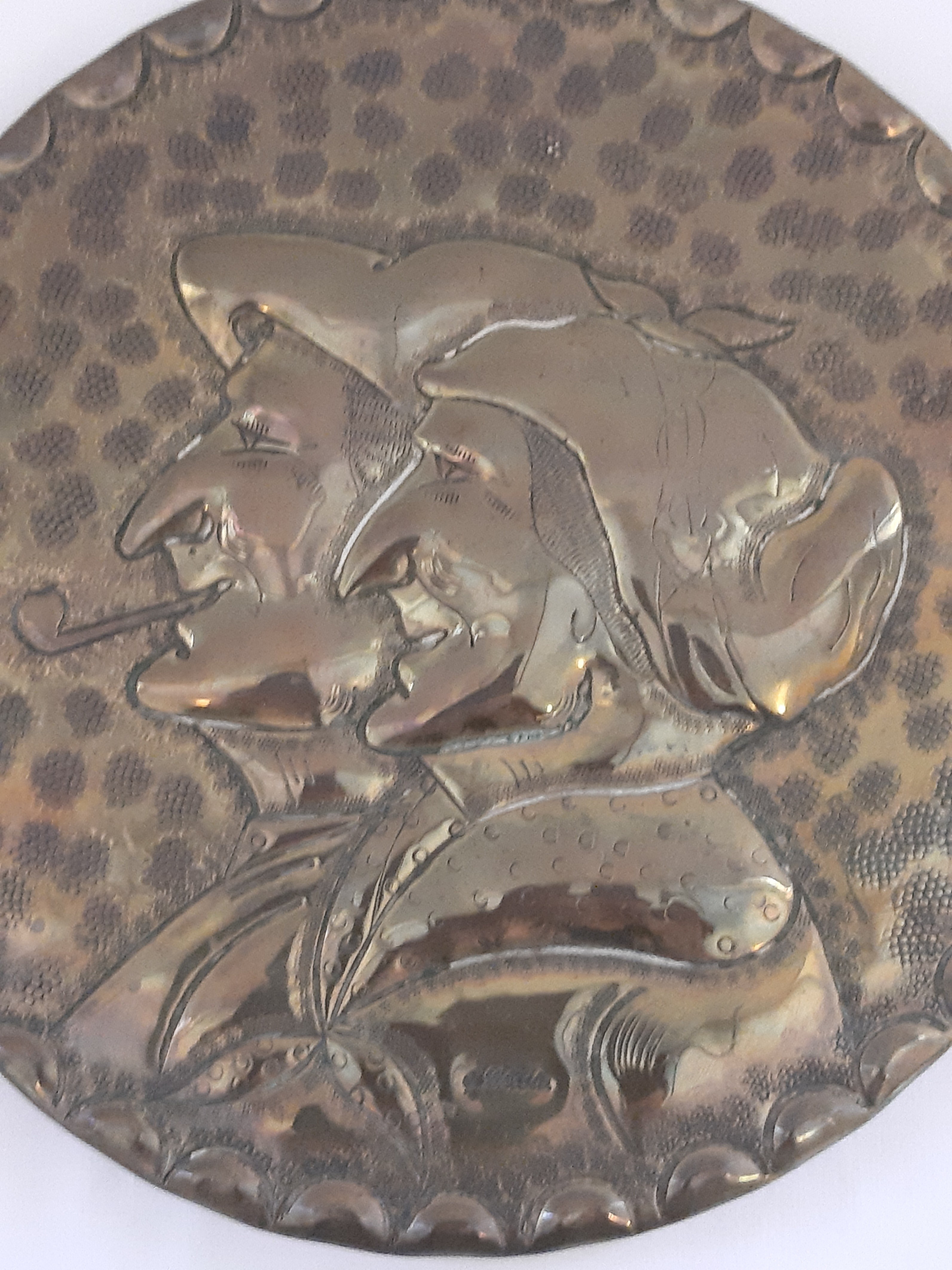 2X(Percussion D'OpéRa de de Cuivre en Laiton de Gong de Main de 223535