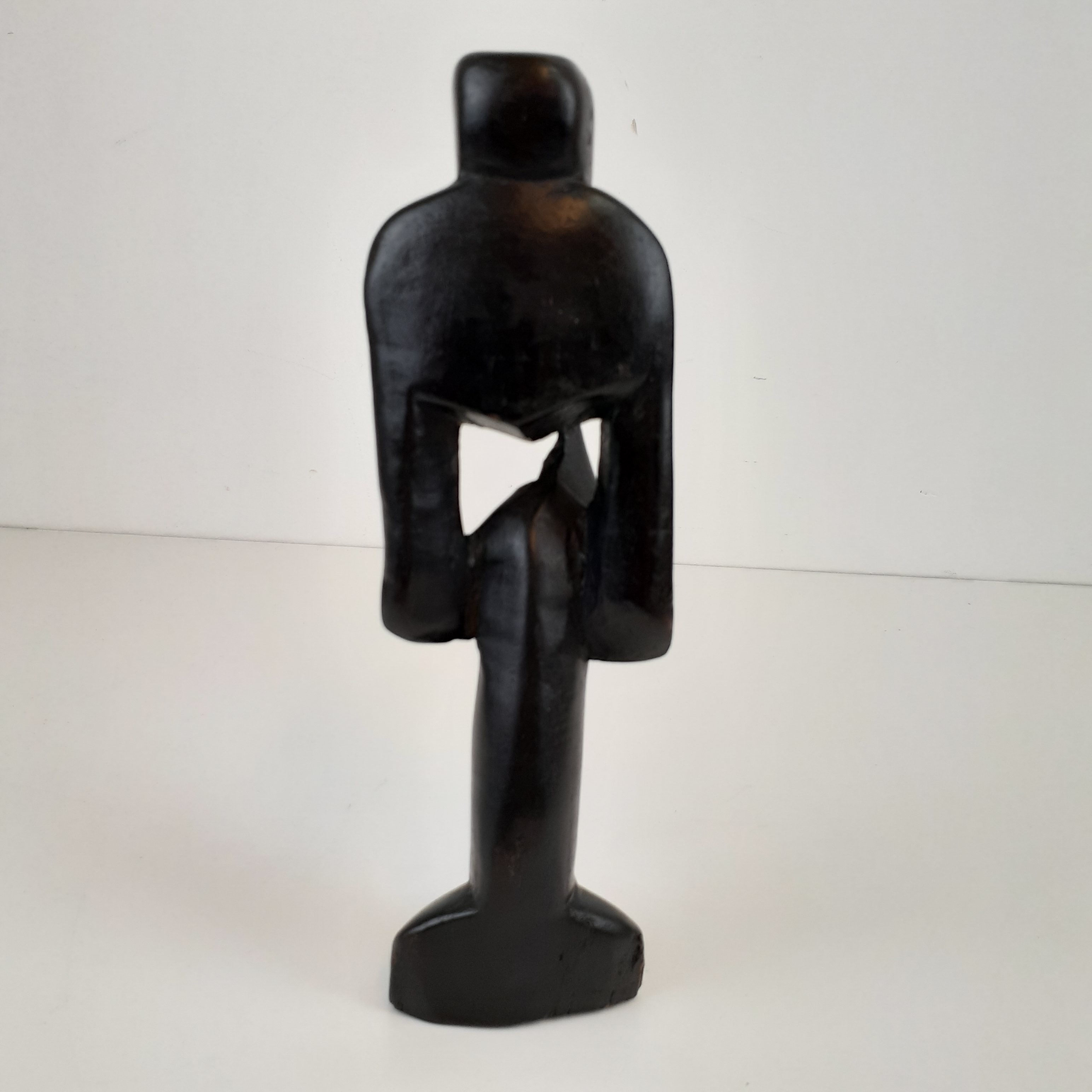 Statue en bois - Le Penseur - Photo 2