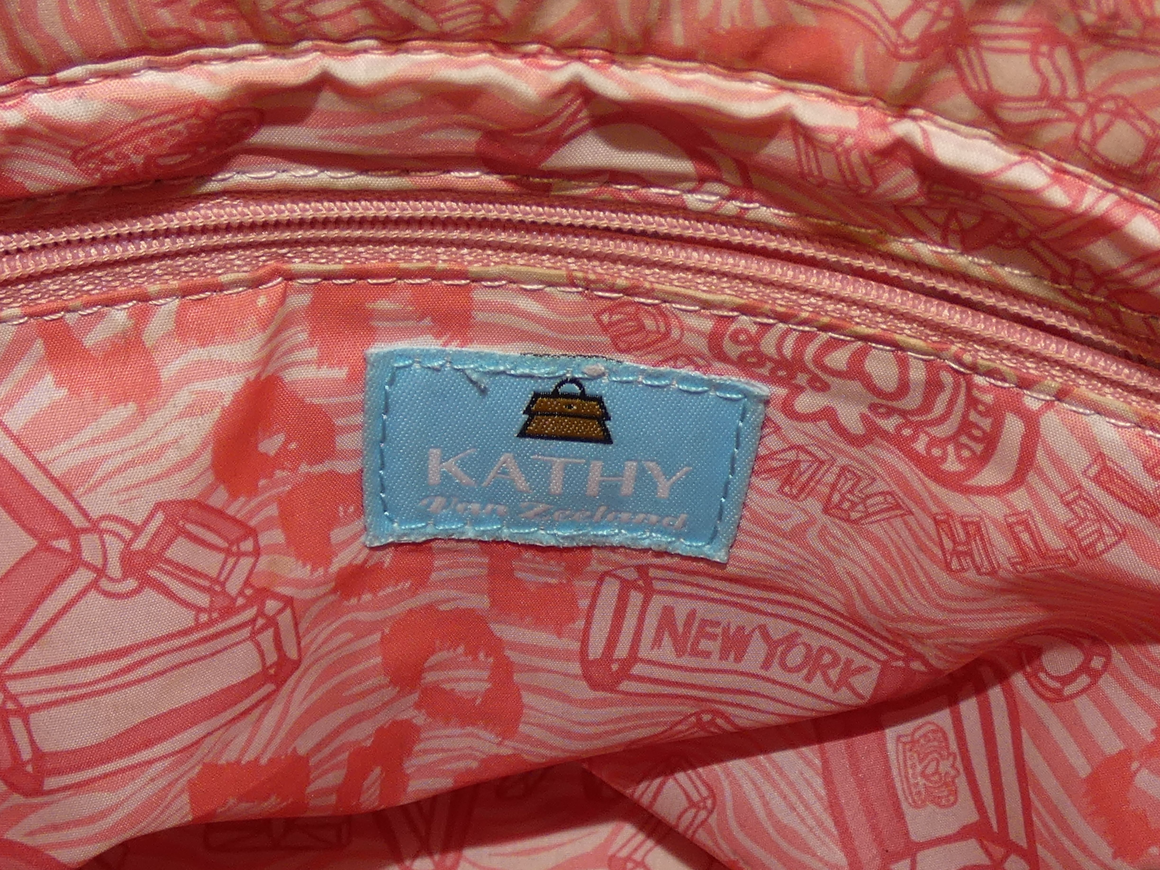 Sac à main à bandoulière en synthétique de marque KATHY VAN ZEELAND New York  - Vue 10 - 