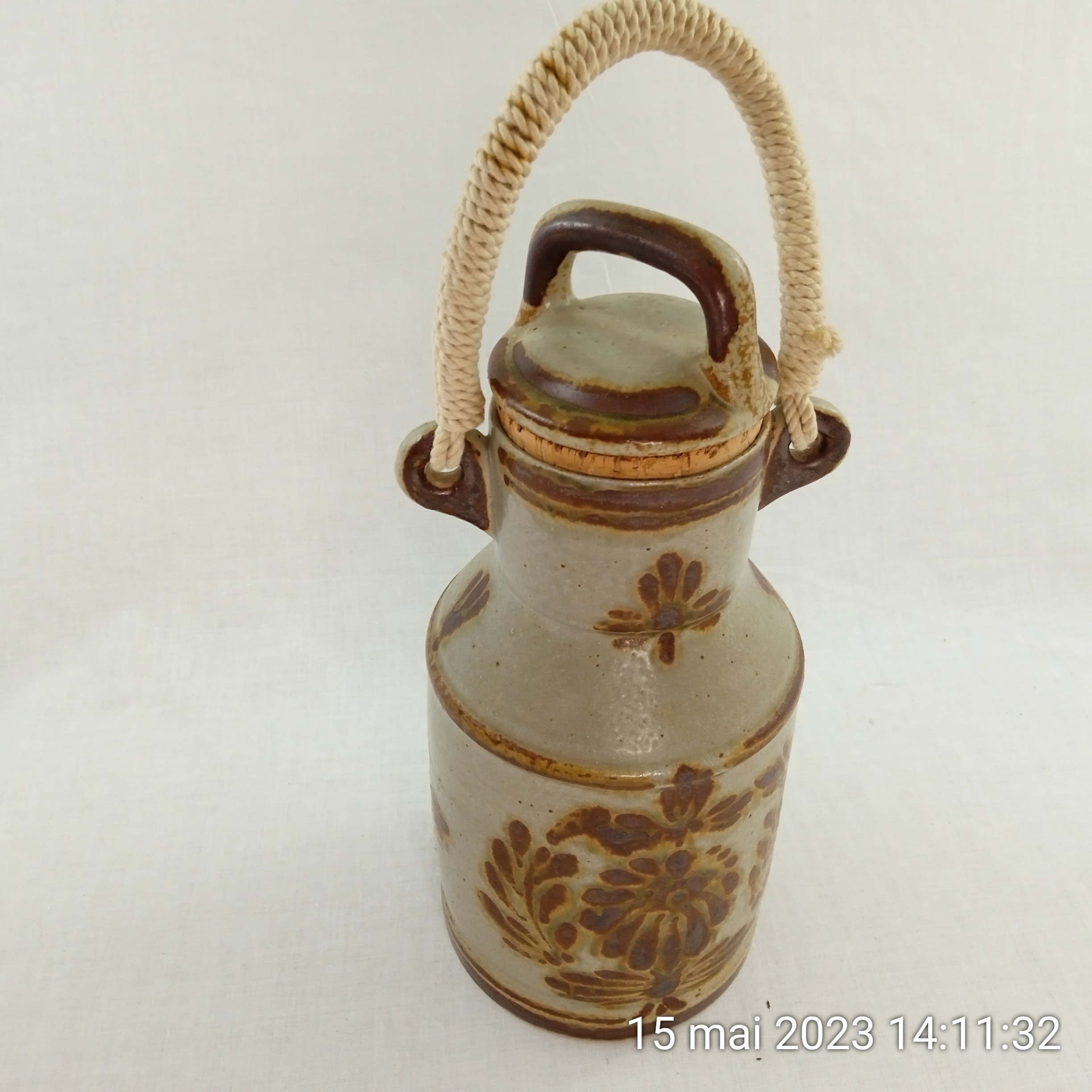 Bidon à lait en faïence Keraluc Quimper - Très bon état - Photo 3