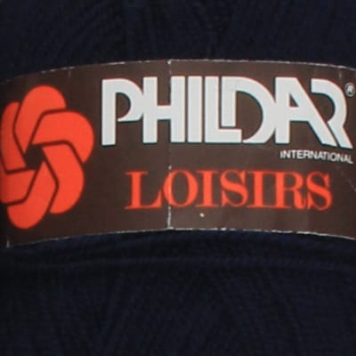 Lot de 3 pelotes de laine bleu foncé - Phildar - 50 g par pelote - Photo 2