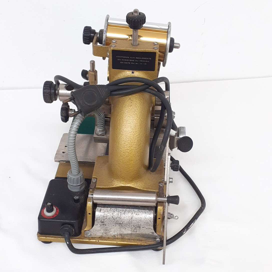 Imprimante vintage à chaud gold print - Bon état - Photo 5