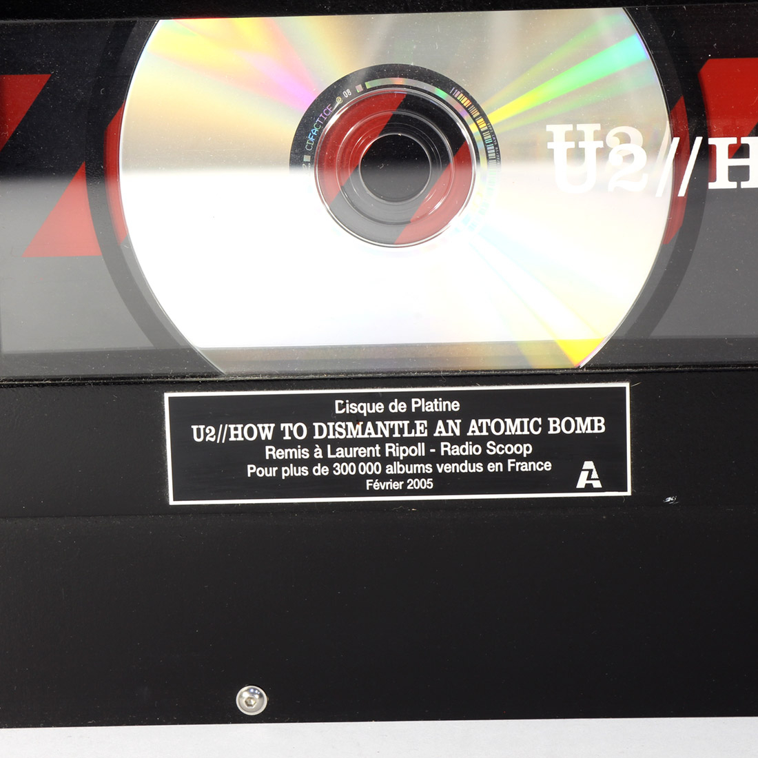 Cadre de présentation U2 disque de platine État correct - Vue 2 - 