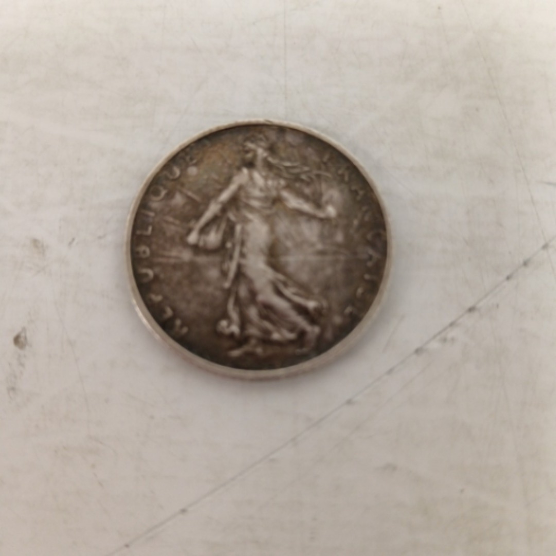 Pièce 1 franc 1899 argent Bon état - Vue 3 - 
