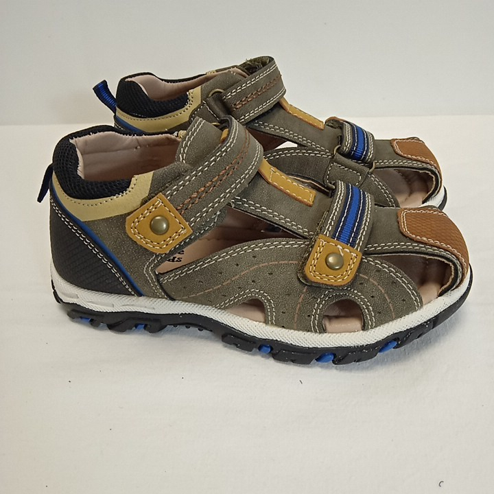 Sandales KAKI Garçon motif Uni Scratch " Charlie & Friends " pointure 27 Comme neuf - Vue 4 - 