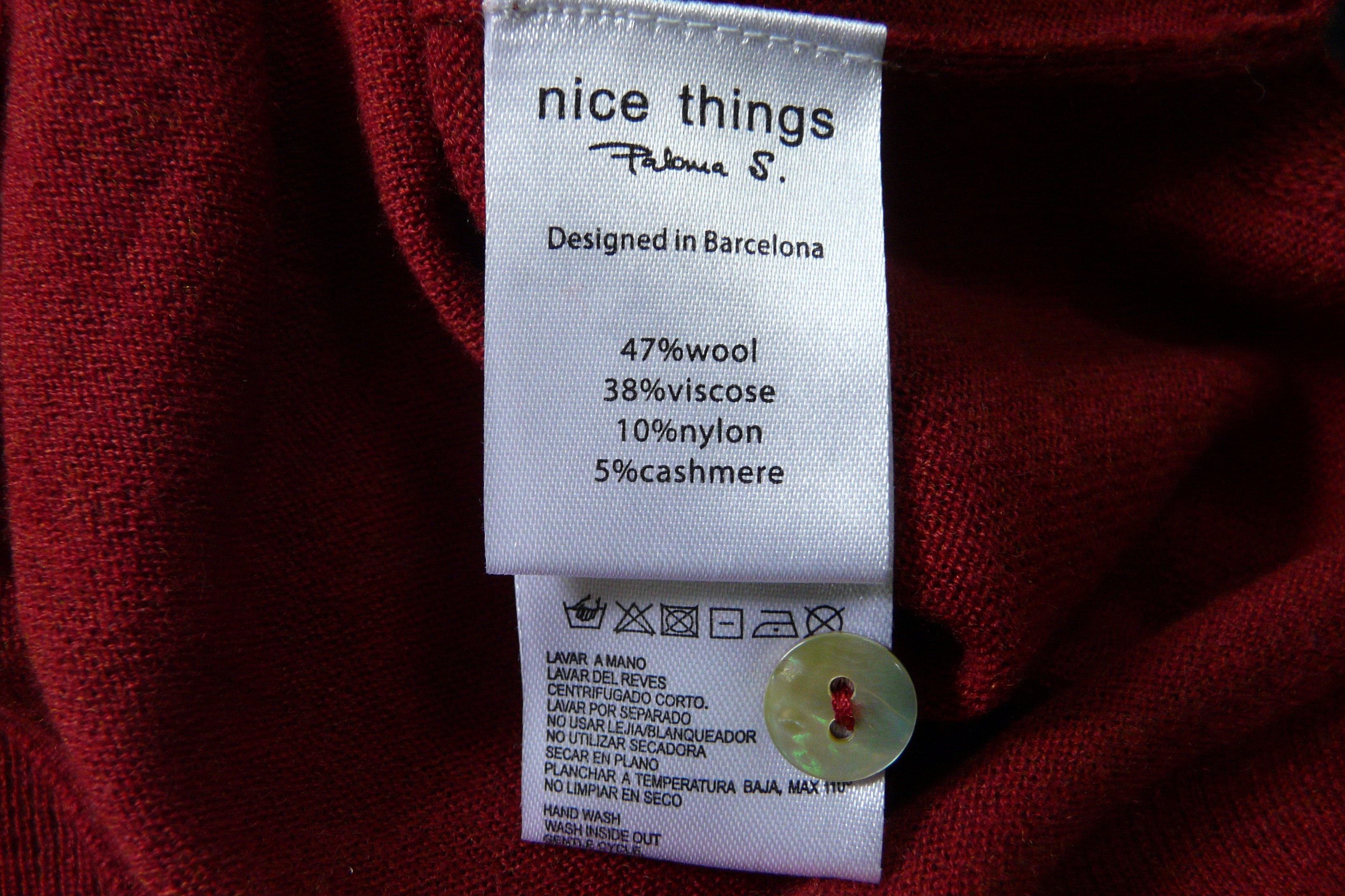 HF194 - Gilet fin en laine et cachemire mélangé - Nice Things by Paloma S - Taille S - Photo 6