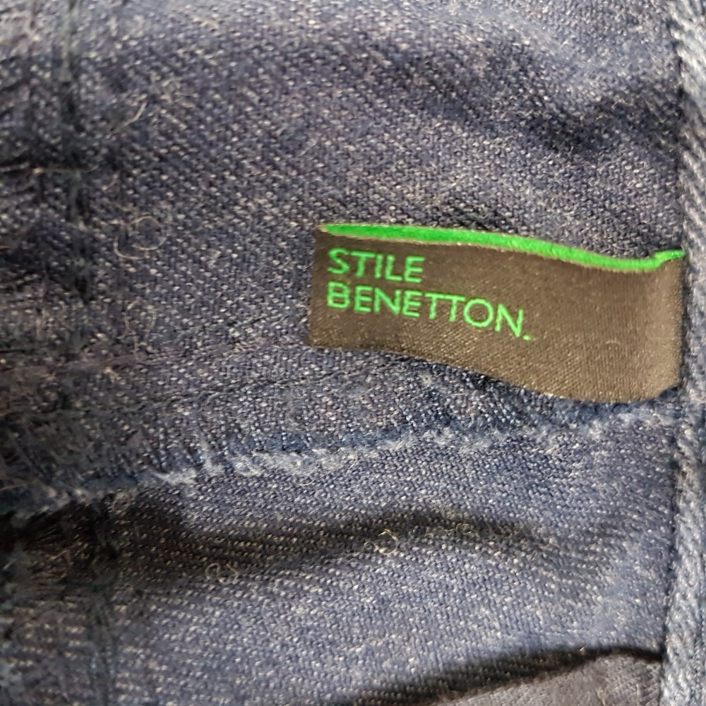 Pantalon bleu chiné - BENETTON - Taille 46 ESTIMÉE  - Vue 7 - 