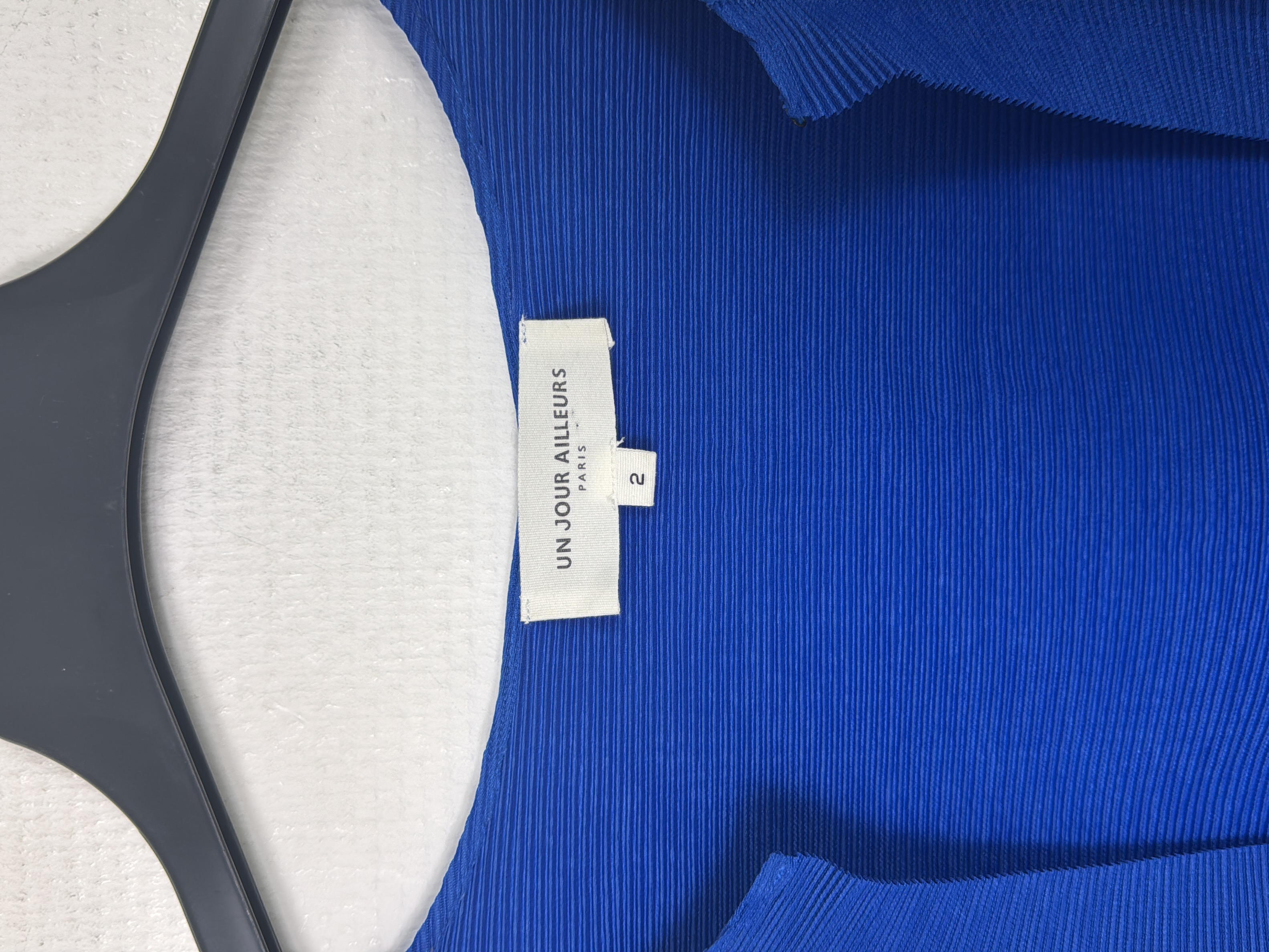 Veste plissée bleue M Un Jour Ailleurs - Photo 2