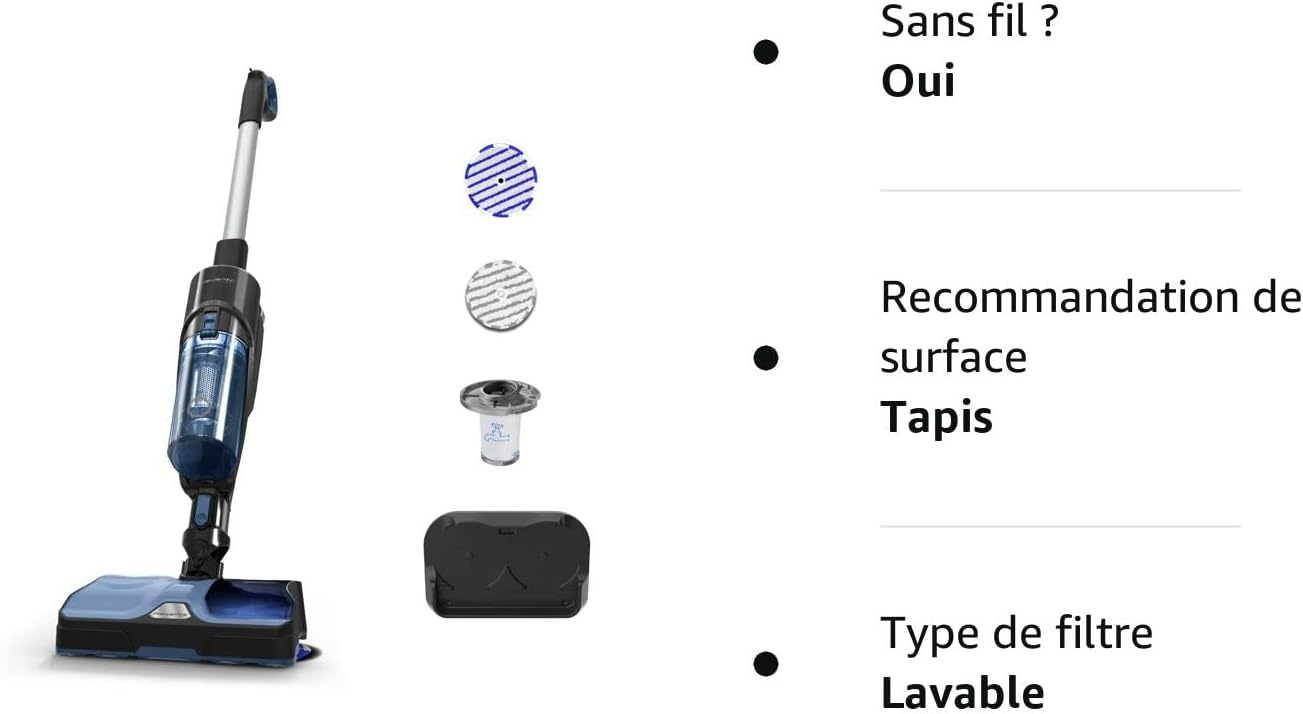 Rowenta Aspirateur Balai Laveur sans Fil GZ3038WOR - Très bon état - Photo 3