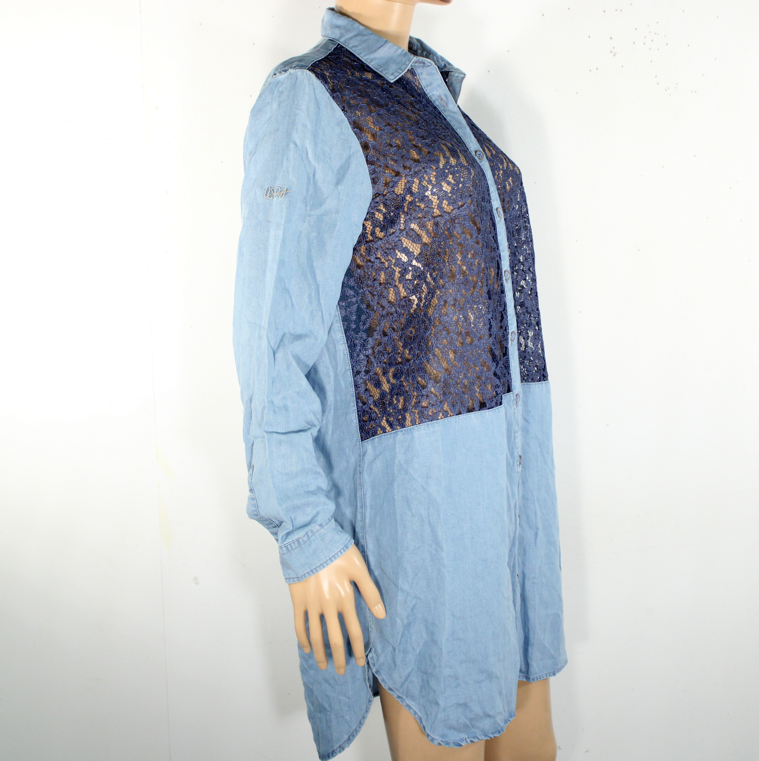 Robe Chemise Bleue Denim U.S POLO ASSN Taille 38 - Photo 4