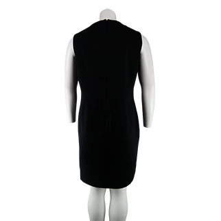Voir photo 2 de Robe noire imprimée sans manches - Femme - Christine Laure - Taille 48 Robe noire imprimée sans manches - Femme - Christine Laure - Taille 48 Très bon état - Vue 2 -