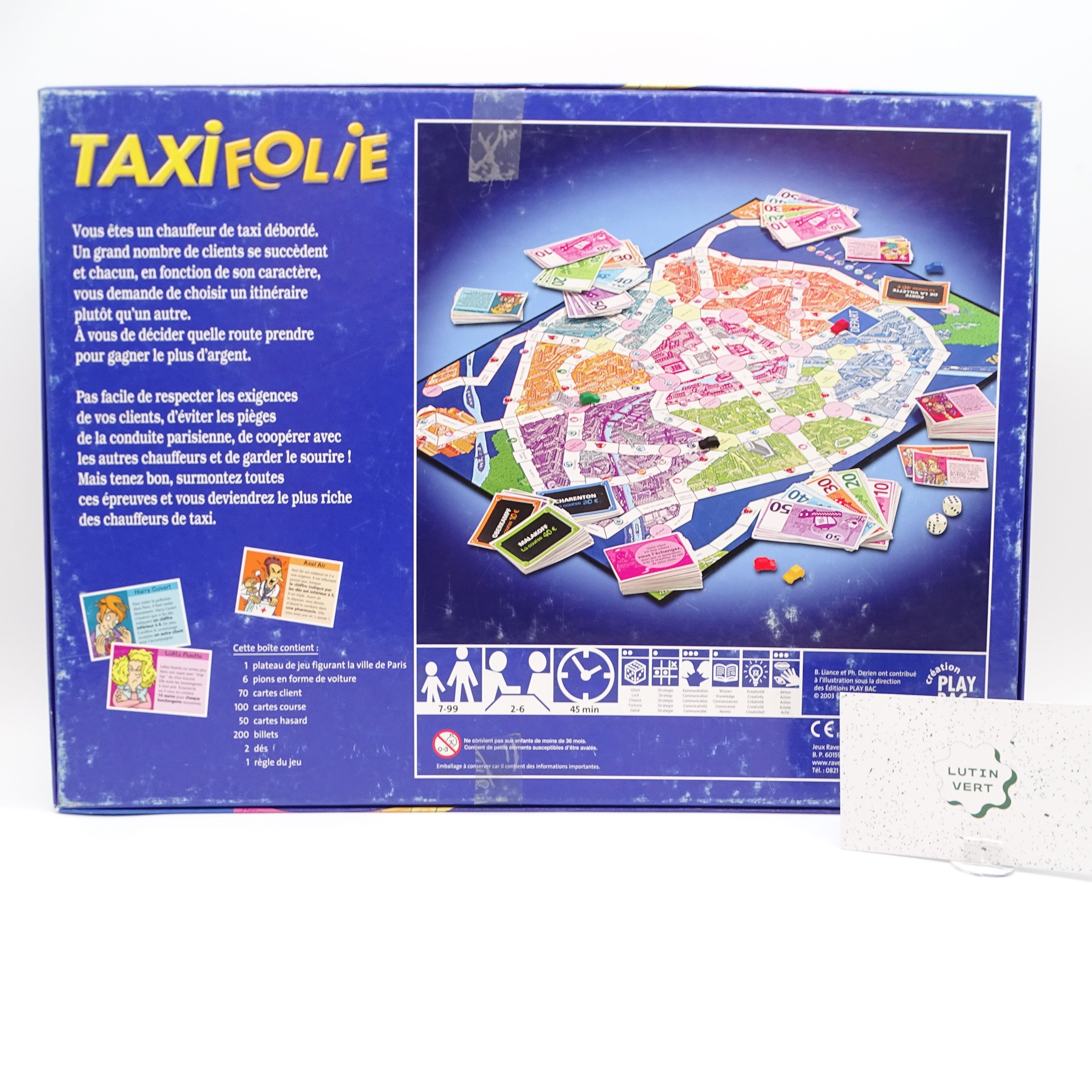 Taxi folie d'occasion RAVENSBURGER - Dès 7 ans | Ref 13606 Très bon état - Vue 3 - 