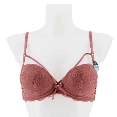 Soutien gorge rose foncé avec armatures avec dentelle - Femme - Ensored-Taille 90 A - Photo 0