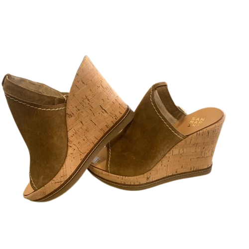 Chaussures compensées marron et liège - San Marina - Pointure 37 - Comme neuf - Photo 2