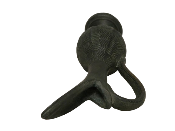 Vase soliflore en terre cuite vert argile - Photo 4