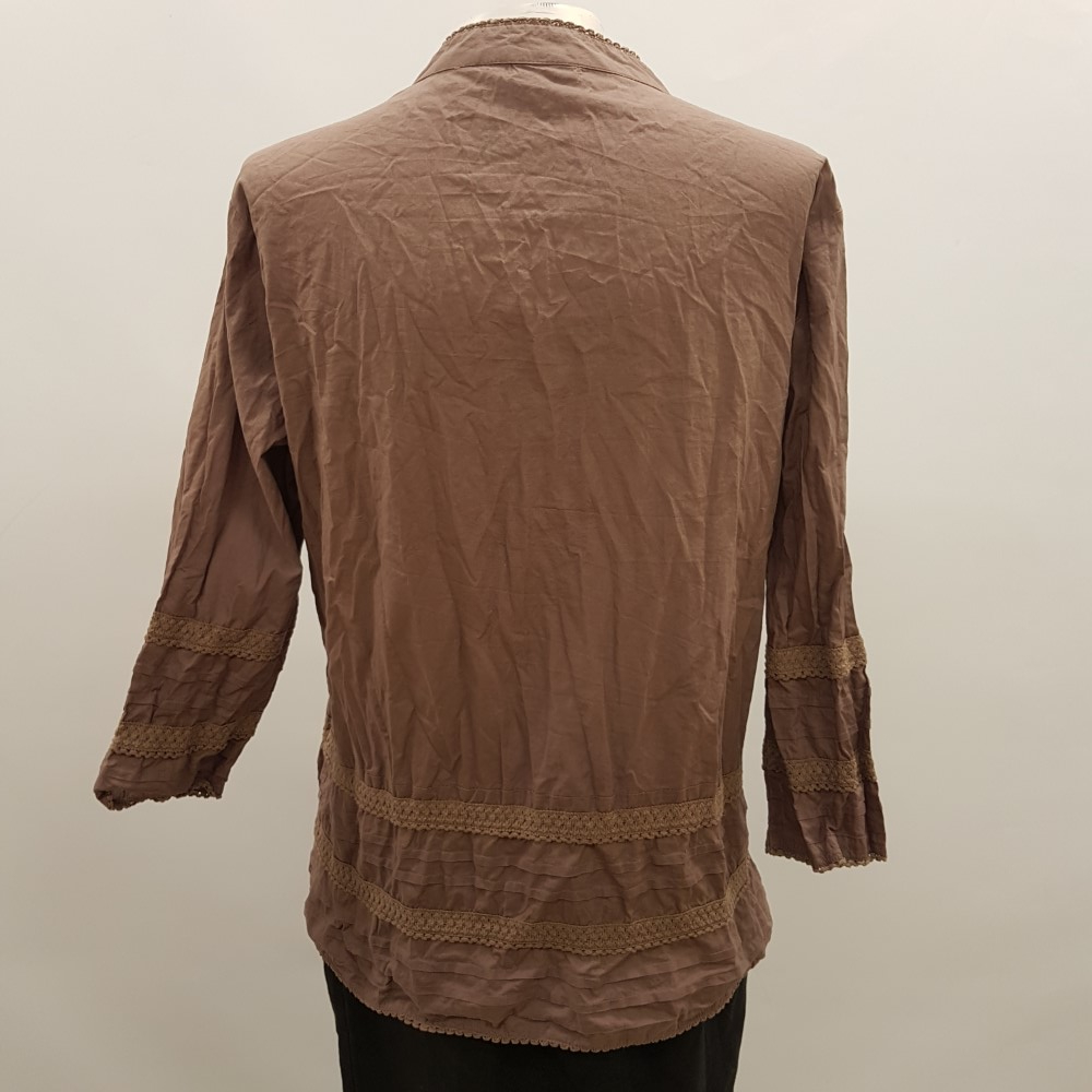 Chemise folk marron - DAMART - Taille 44/46 - Photo 2