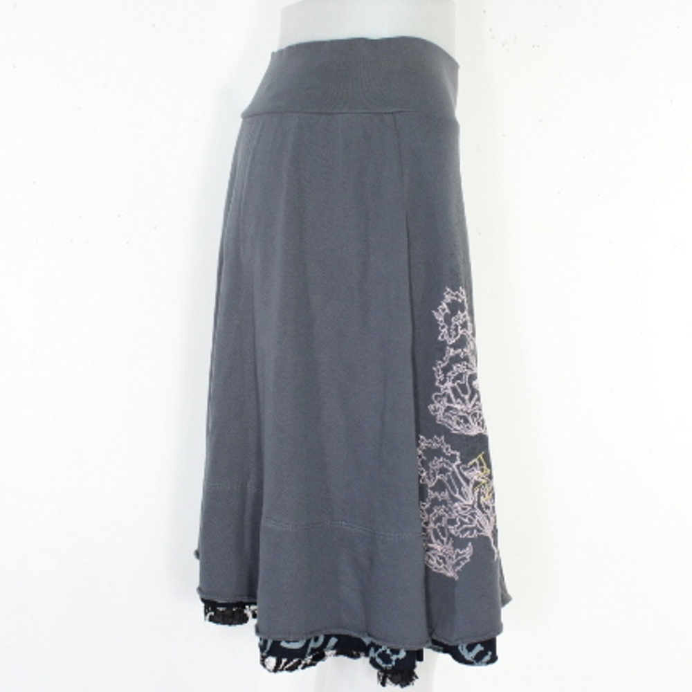 Jupe Grise DESIGUAL Taille S  - Vue 4 - 