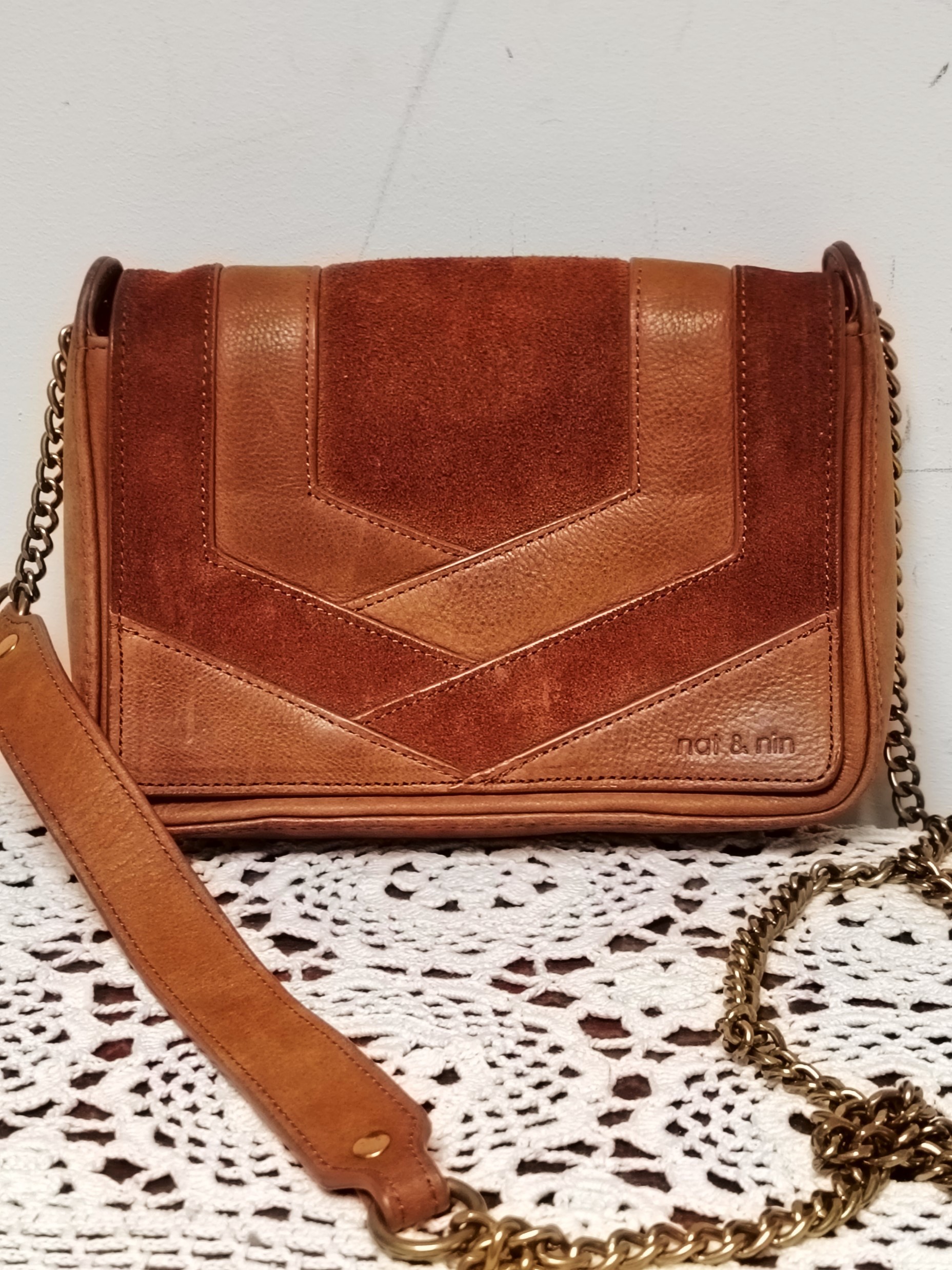 Nat & Nin Sac bandoulière en cuir - Photo 1