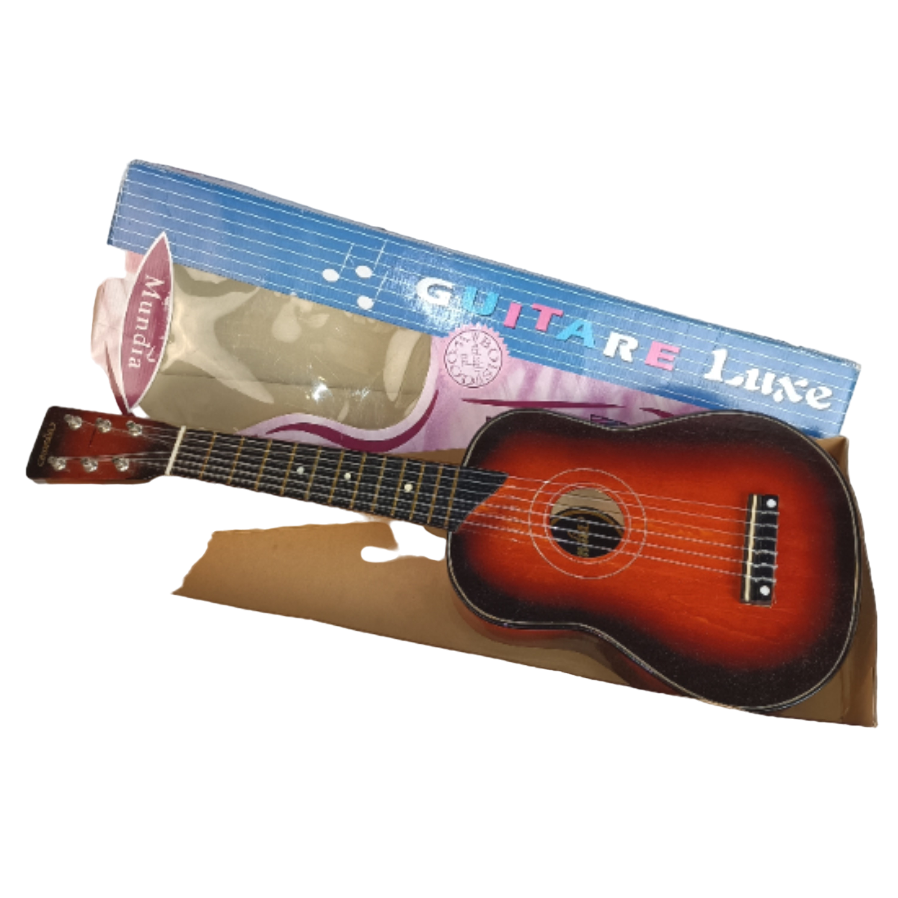 Guitare enfant en bois - Guitare luxe Mundia - Bon état sur Label Emmaüs