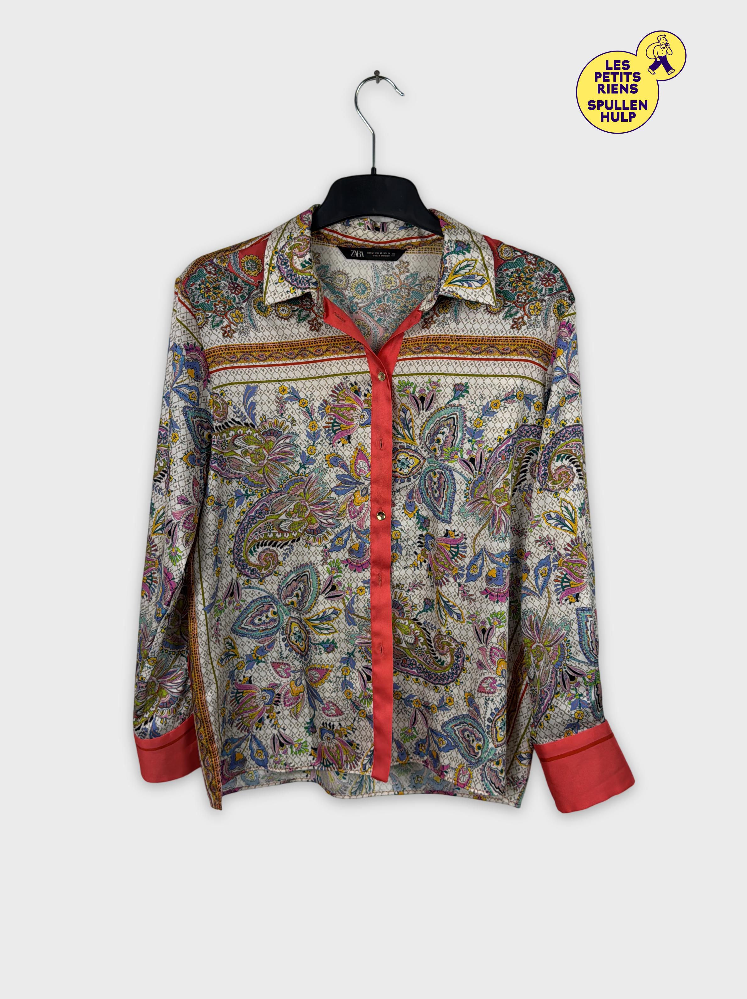 Chemise M  motifs cachemire  - zara - Modalova
